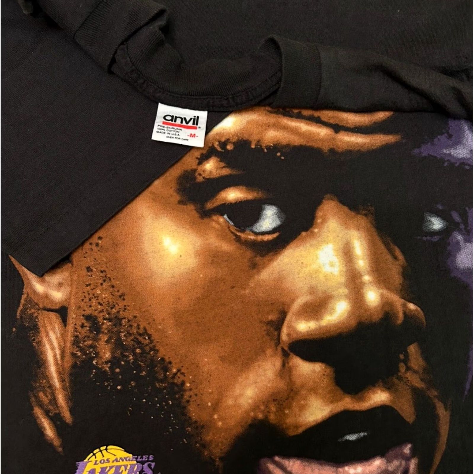 Vintage VINTAGE Salem Lakers Shirt Medium Magic Johnson Big Face VTG 90s 1991 Mens Size US M / EU 48-50 / 2 - 2 Thumbnail