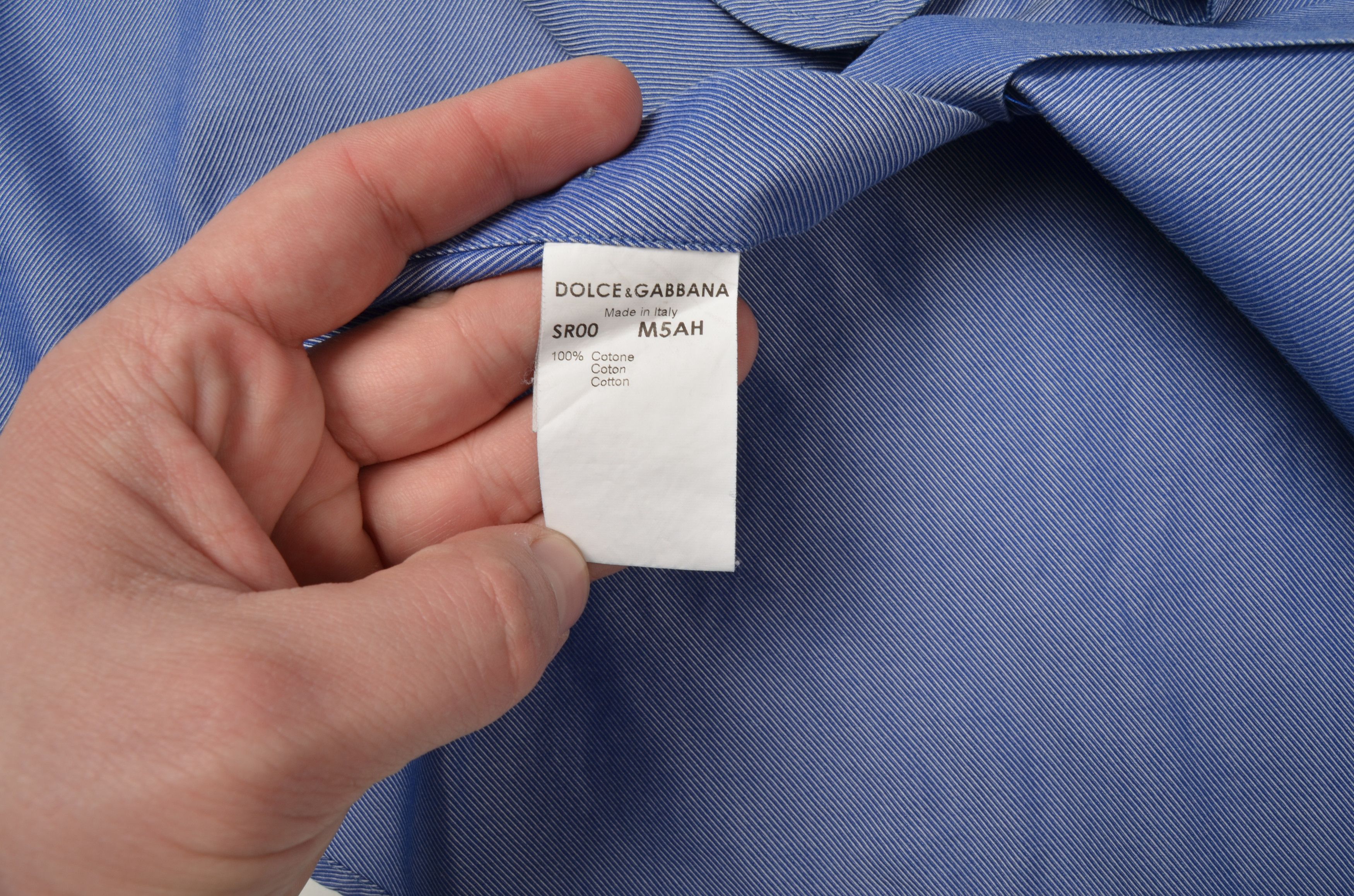 Designer × Dolce & Gabbana × Vintage Dolce Gabbana Vintage Dress Blue Shirt 39 15,5 1/2 Size US L / EU 52-54 / 3 - 14 Thumbnail