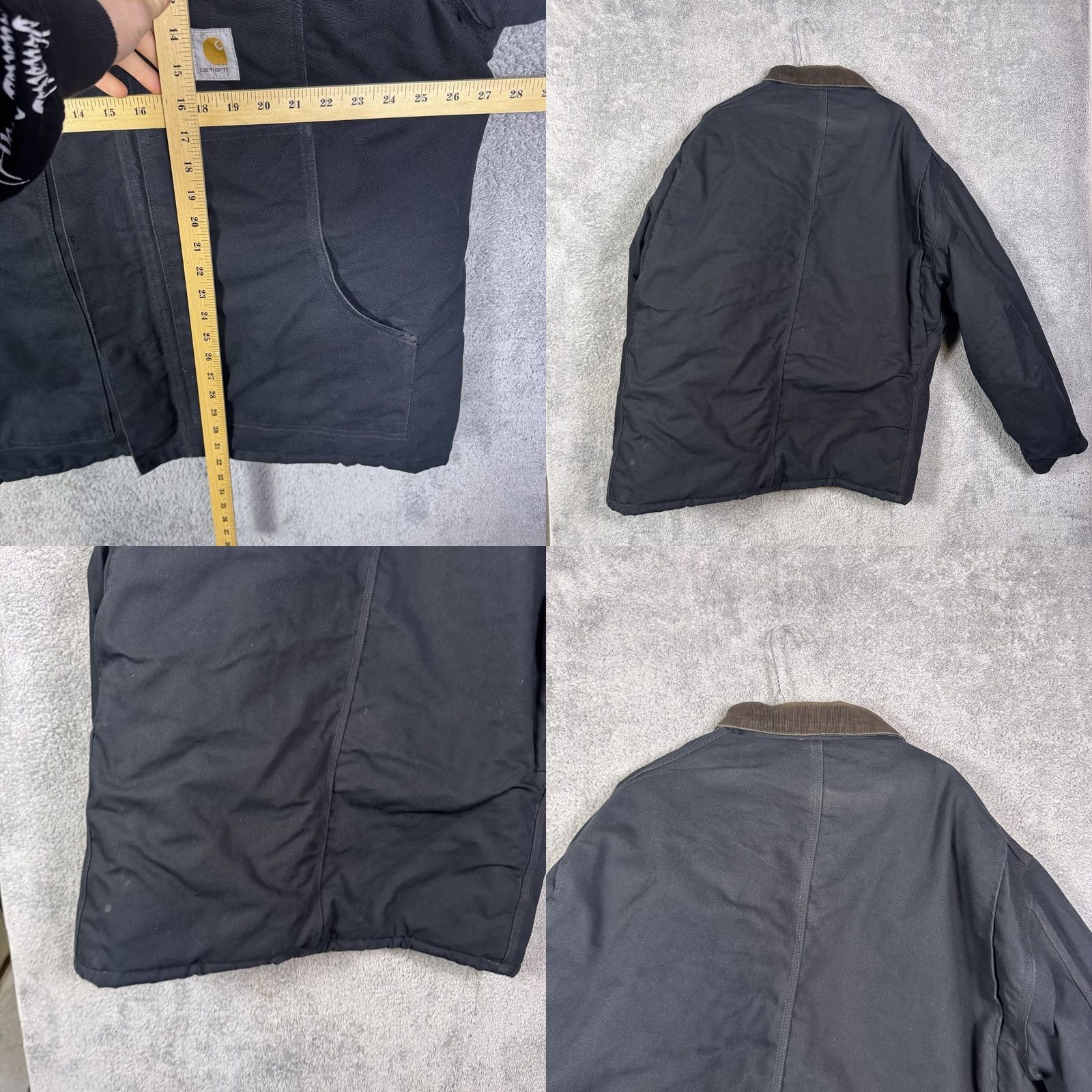 Carhartt VINTAGE Carhartt Jacket Mens 50 Black C03 BLK Detroit Arctic Quilt Lined Chore Barn Field Work Size US M / EU 48-50 / 2 - 8 Thumbnail