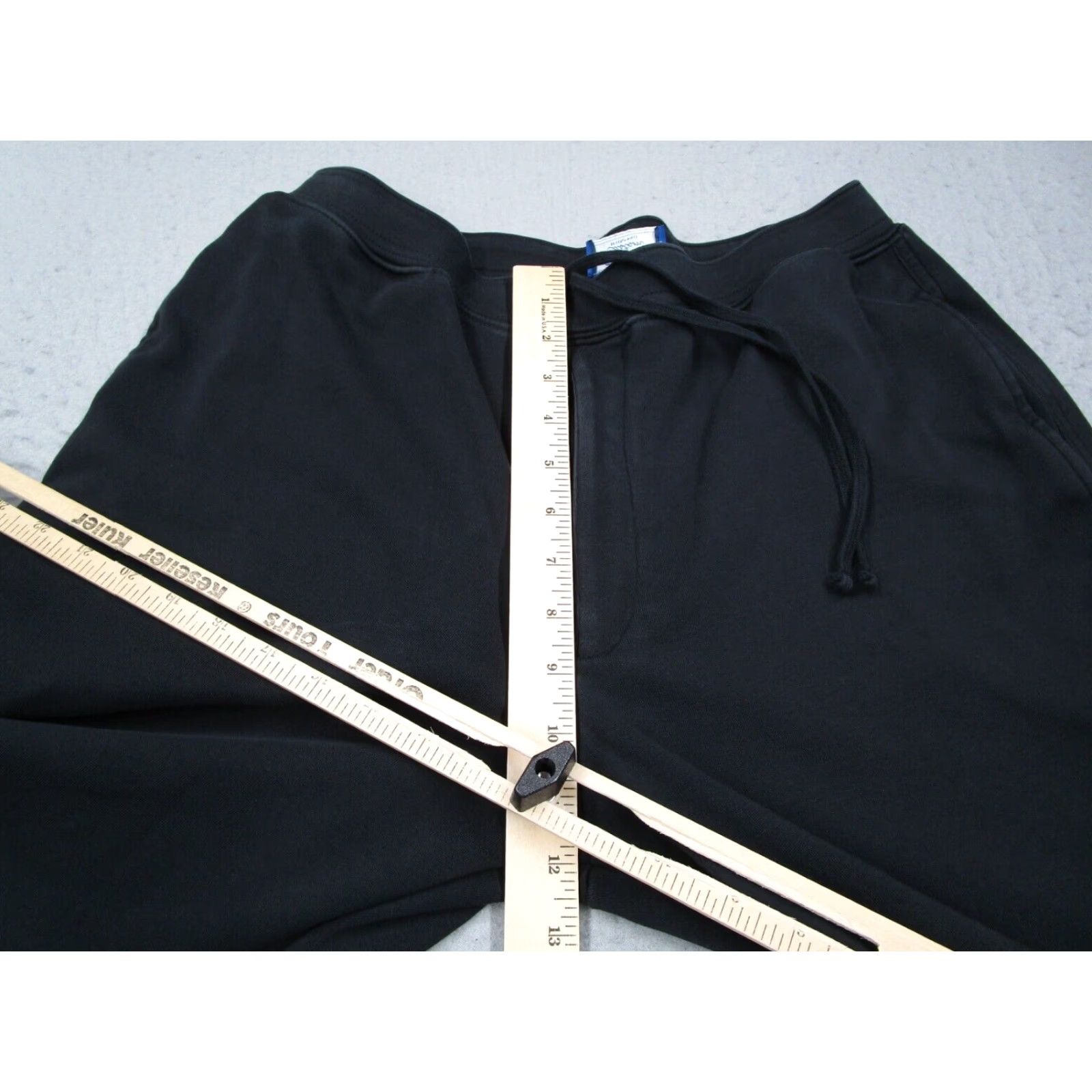 Reigning Champ Carroll Custom Beverly Hills Joggers Mens Medium Black Pima Cotton 30x23 Size US 31 - 4 Thumbnail