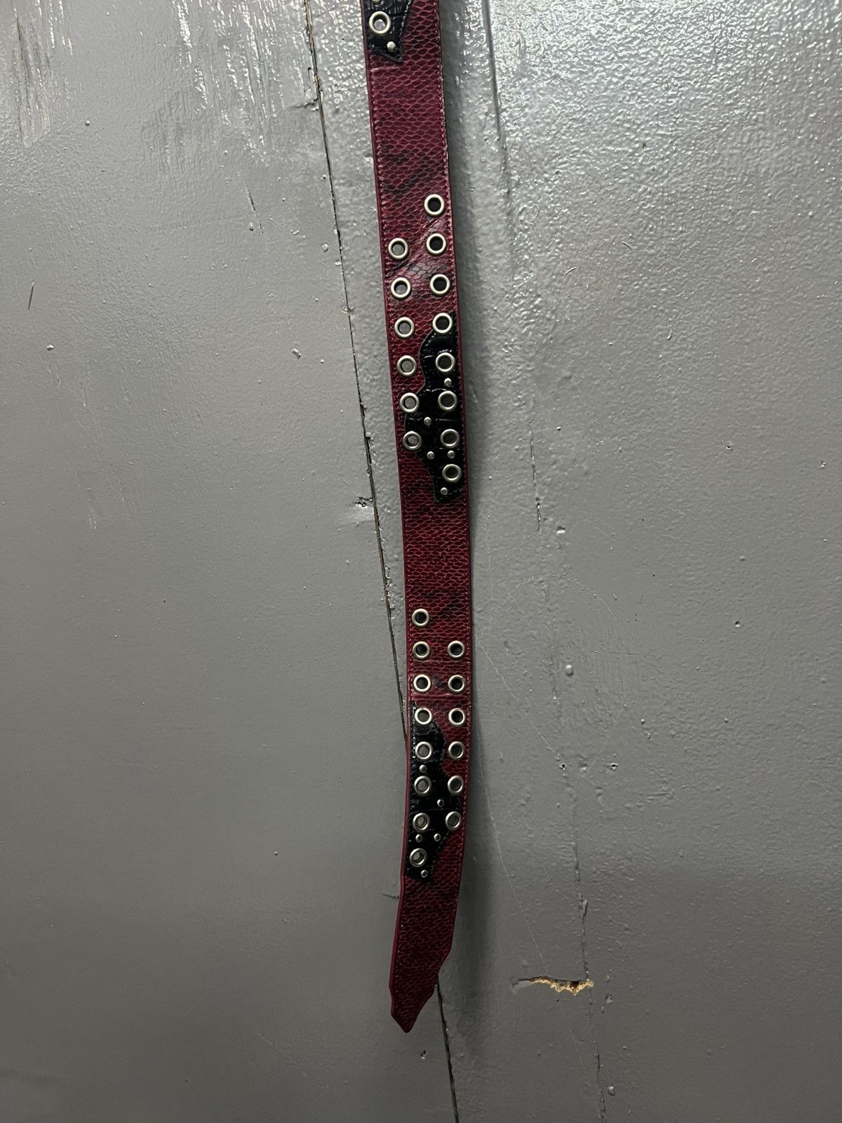 Leather Vintage Leather Belt Length 38.5" Size ONE SIZE - 3 Thumbnail