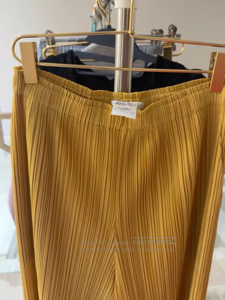 Issey Miyake Issey Miyake SIZE:3 Yellow Ruched Pants Size 42" / US 20 - 6 Thumbnail