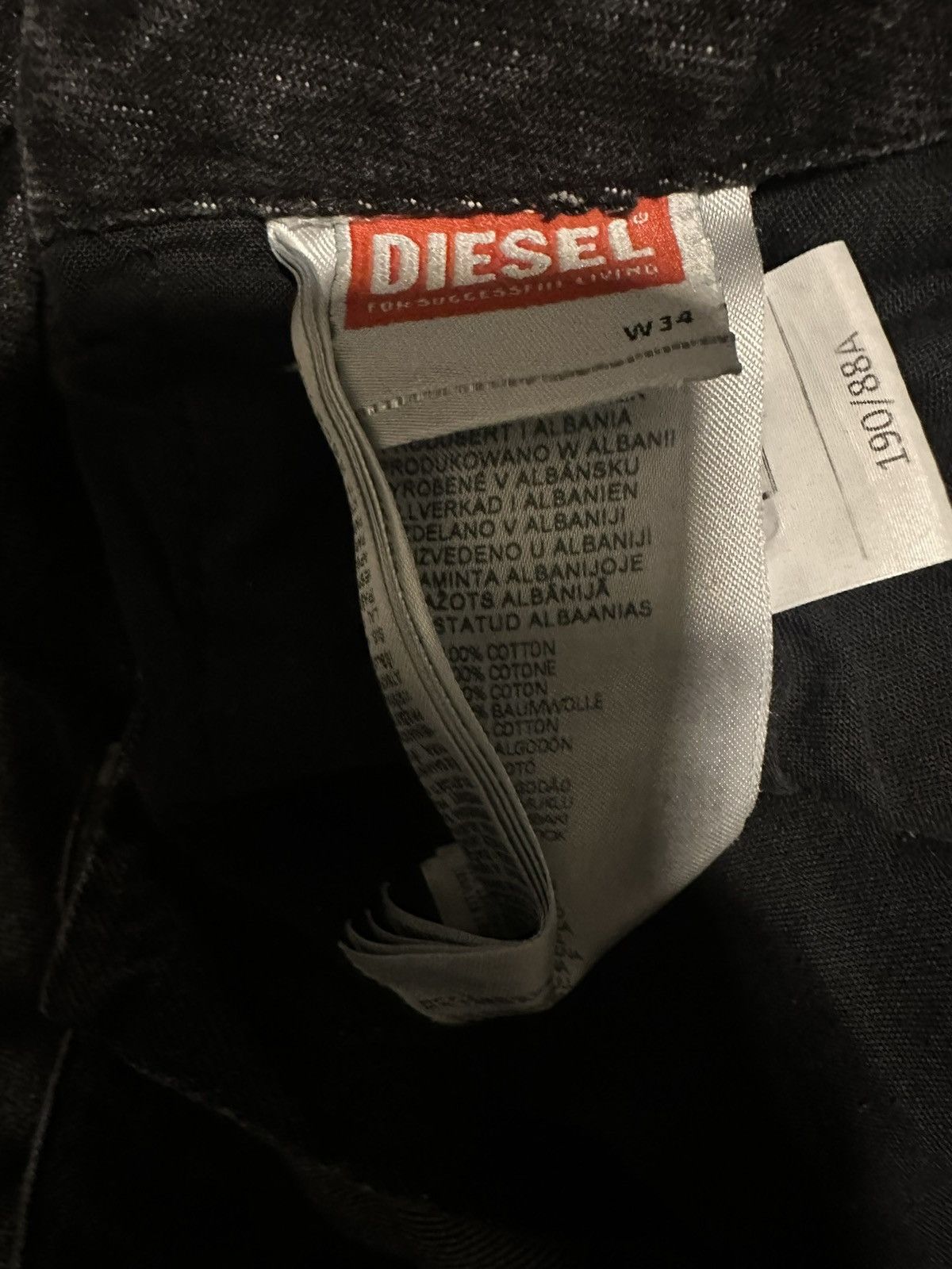 Diesel Wide Leg Cargo Pants Size US 34 / EU 50 - 8 Thumbnail