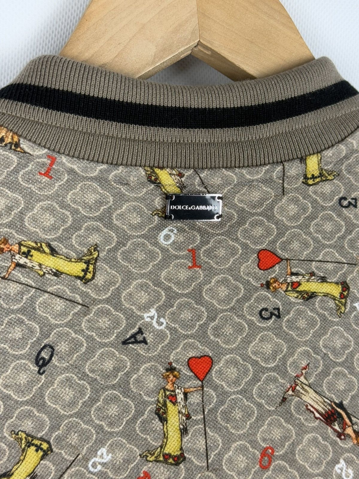 Dolce & Gabbana D&G Playing Cards Overprinted Short Sleeve Polo Shirt Size US M / EU 48-50 / 2 - 21 Thumbnail