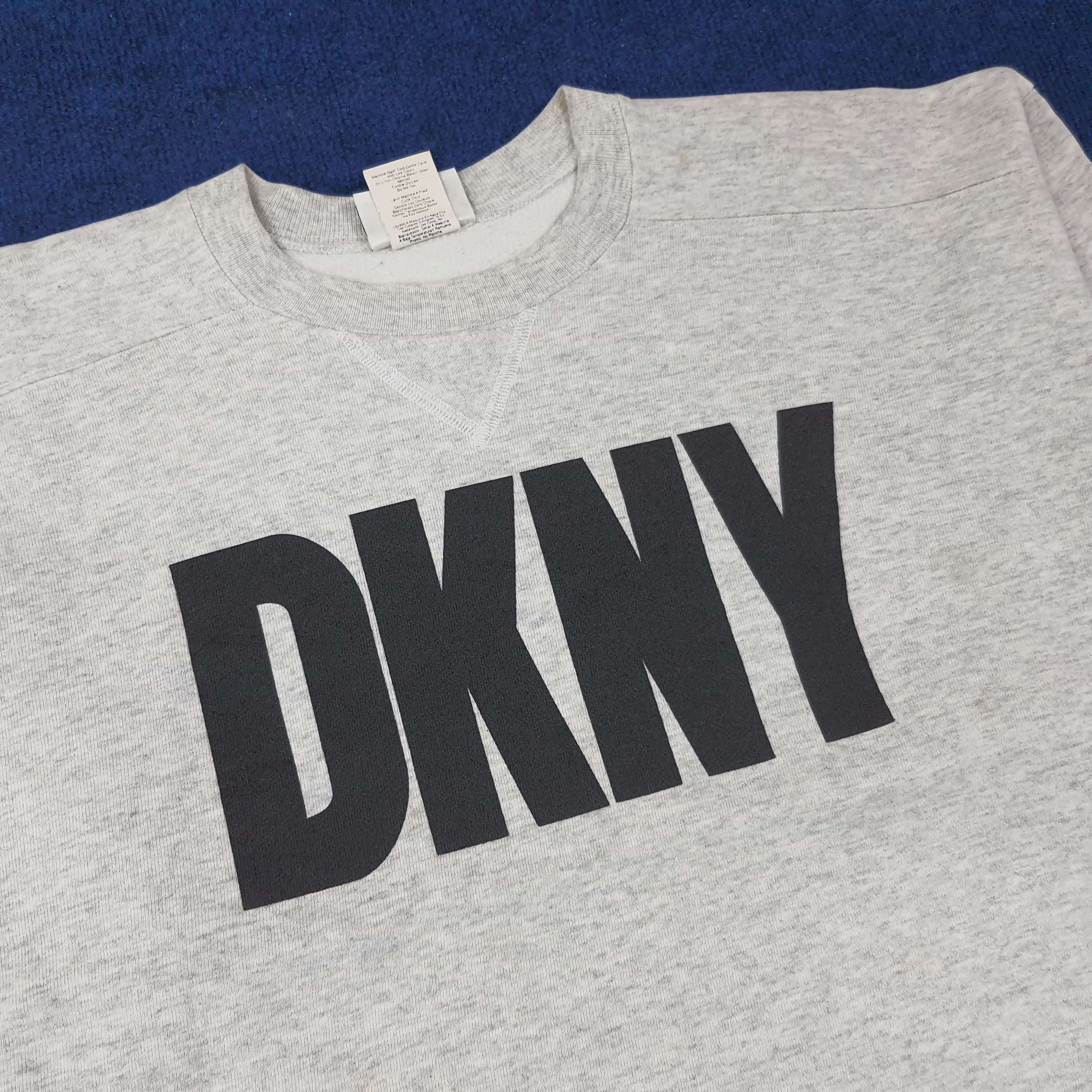 DKNY × Vintage Vintage DKNY Jeans Streetwear Sweatshirt C230N3 Size US L / EU 52-54 / 3 - 2 Thumbnail