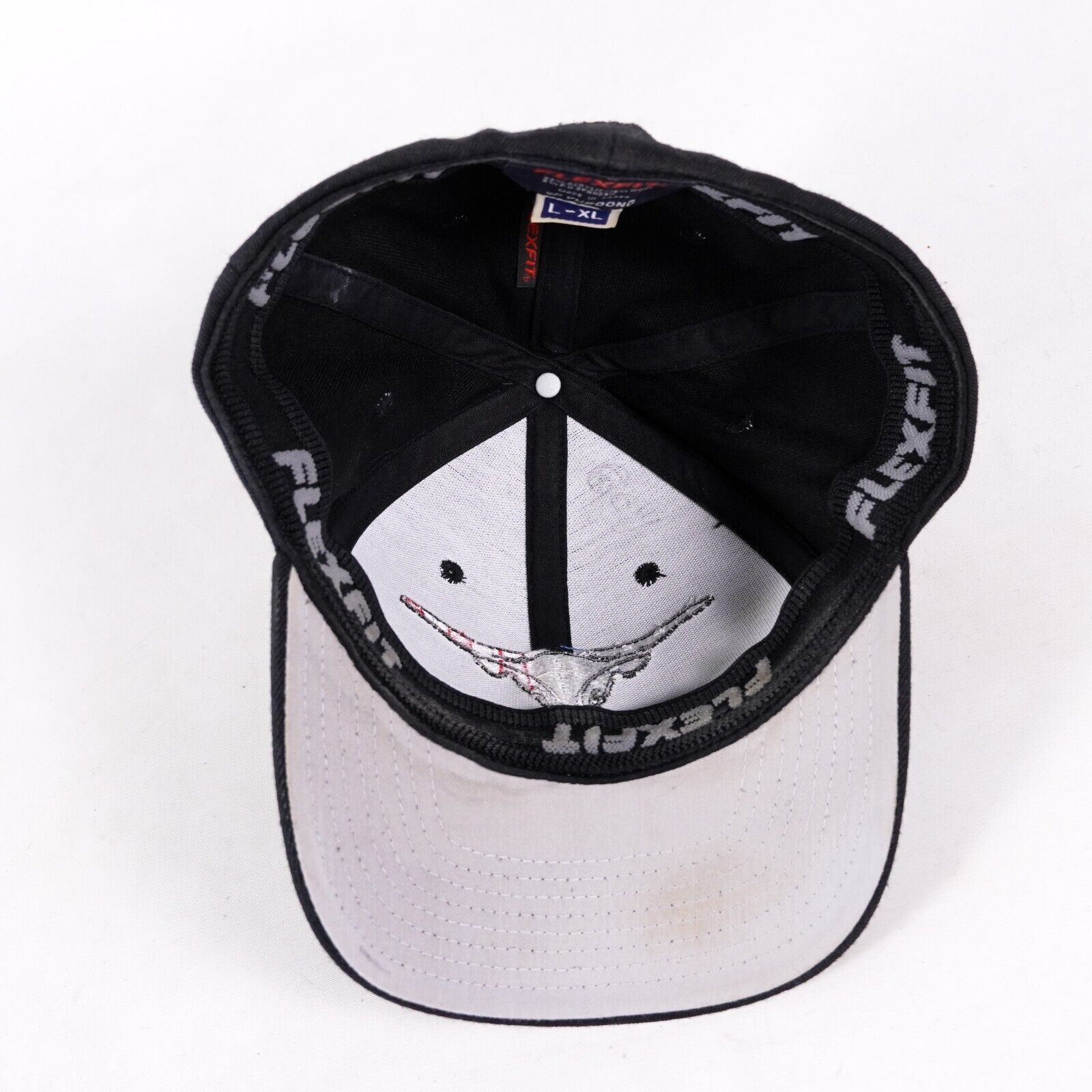 Other Flexfit USA American Flag Bull Cow Fit Baseball Hat Cap Blk Size ONE SIZE - 7 Thumbnail