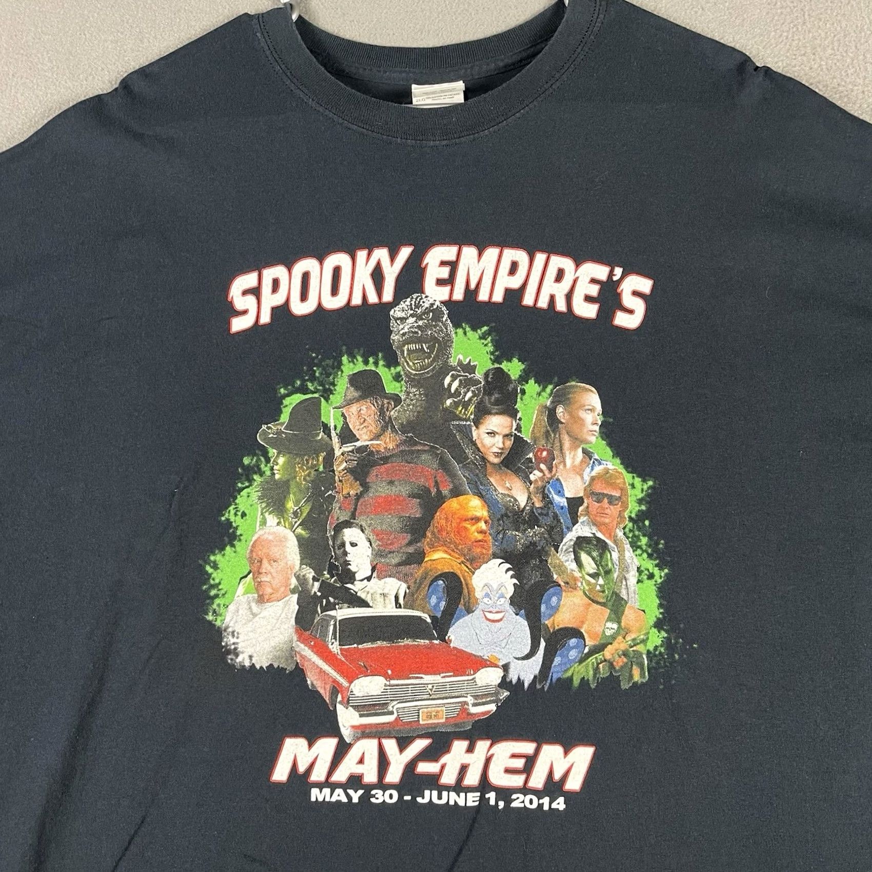 Gildan Spooky Empire 2014 T Shirt 2XL Black Horror Convention Souvenir Gildan Mens Shirt Size US XXL / EU 58 / 5 - 2 Thumbnail