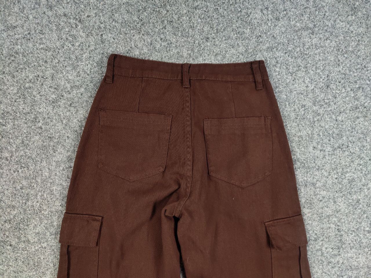 Japanese Brand Vintage 90's Japan Style Y2K Brown Denim Cargo Jeans Pants Size 26" / US 2 / IT 38 - 14 Thumbnail