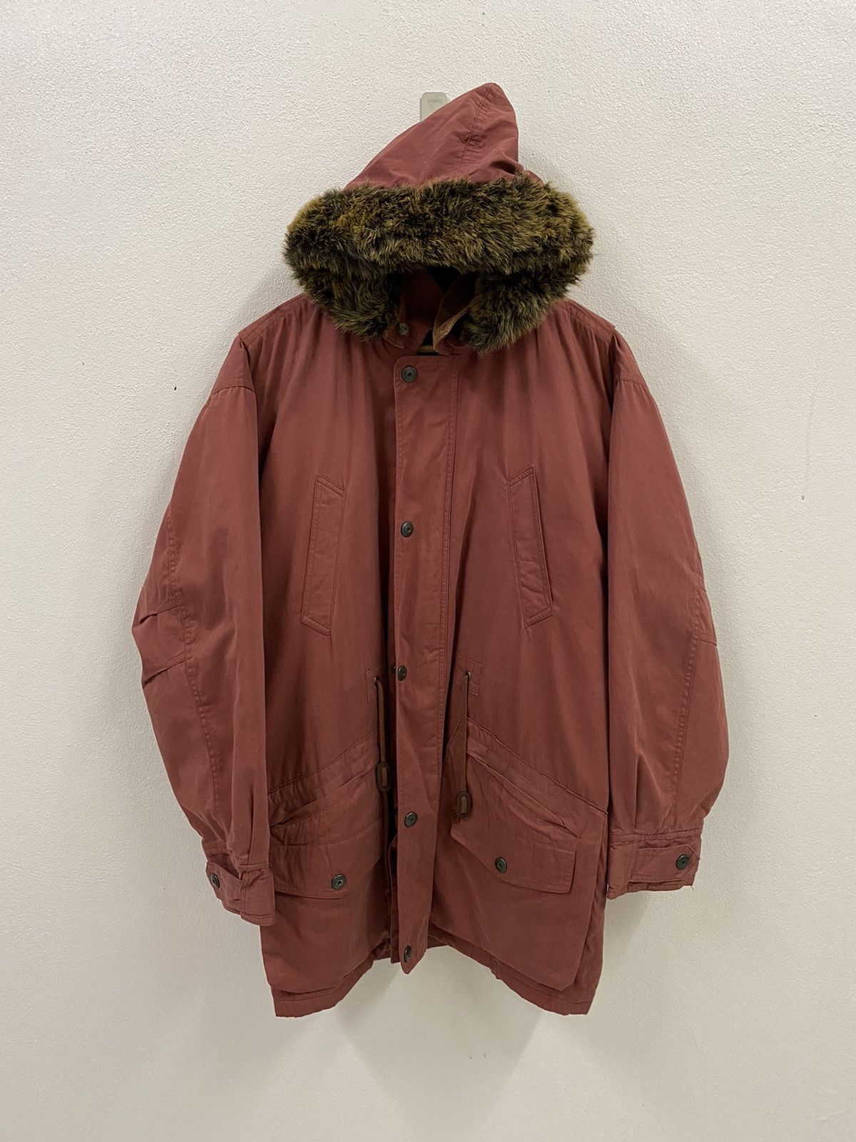 Chaps Ralph Lauren Vtg Chaps Ralph Lauren Parka Fur Hooded Size US L / EU 52-54 / 3 - 3 Thumbnail