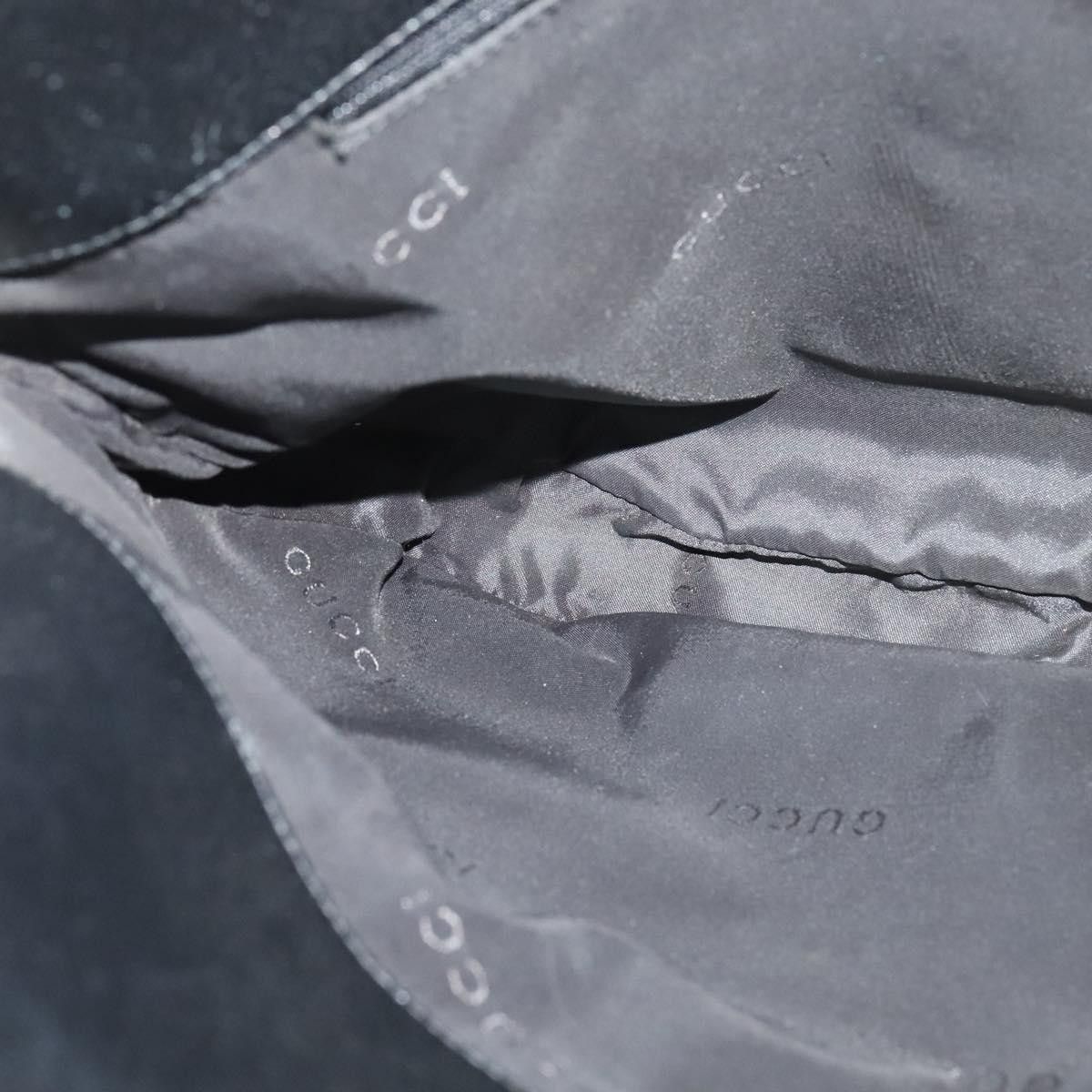 Gucci GUCCI Shoulder Bag Nylon Leather Black Silver 001 001 Size ONE SIZE - 17 Thumbnail