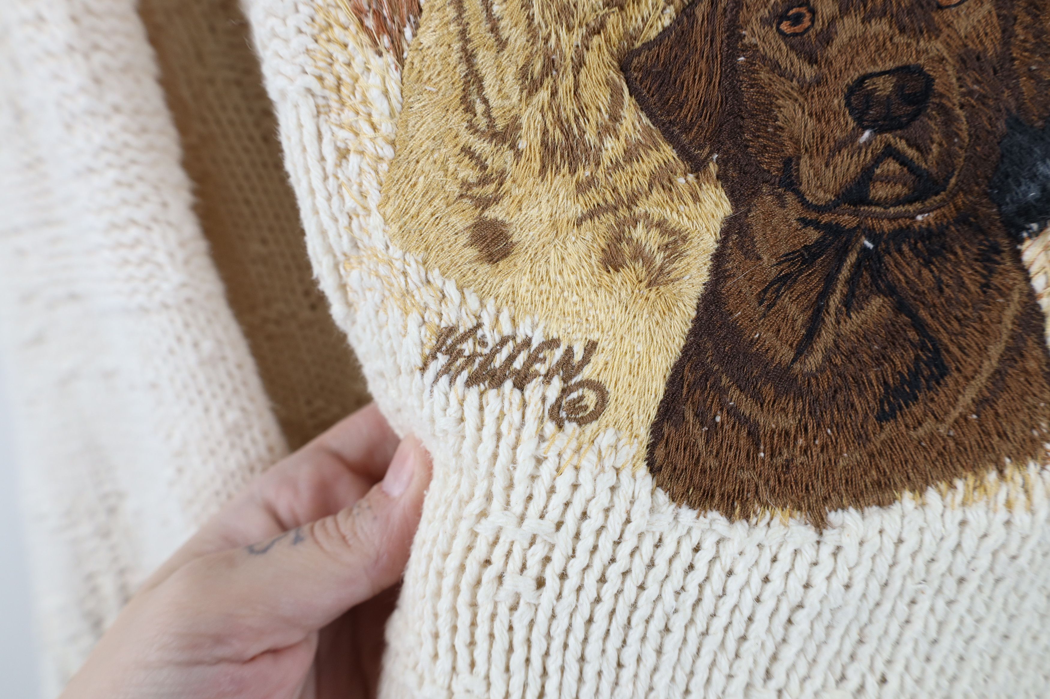 Vintage Vintage 90s Streetwear Labrador Duck Knit Sweater USA Size US L / EU 52-54 / 3 - 5 Thumbnail
