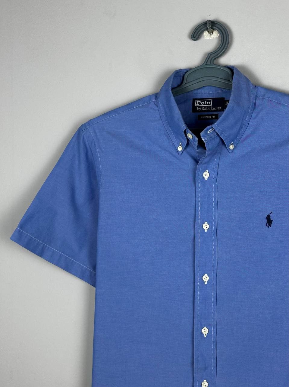 Polo Ralph Lauren Polo Ralph Lauren Luxury Oxford Blue Short Sleeve Shirt Size US L / EU 52-54 / 3 - 1 Thumbnail