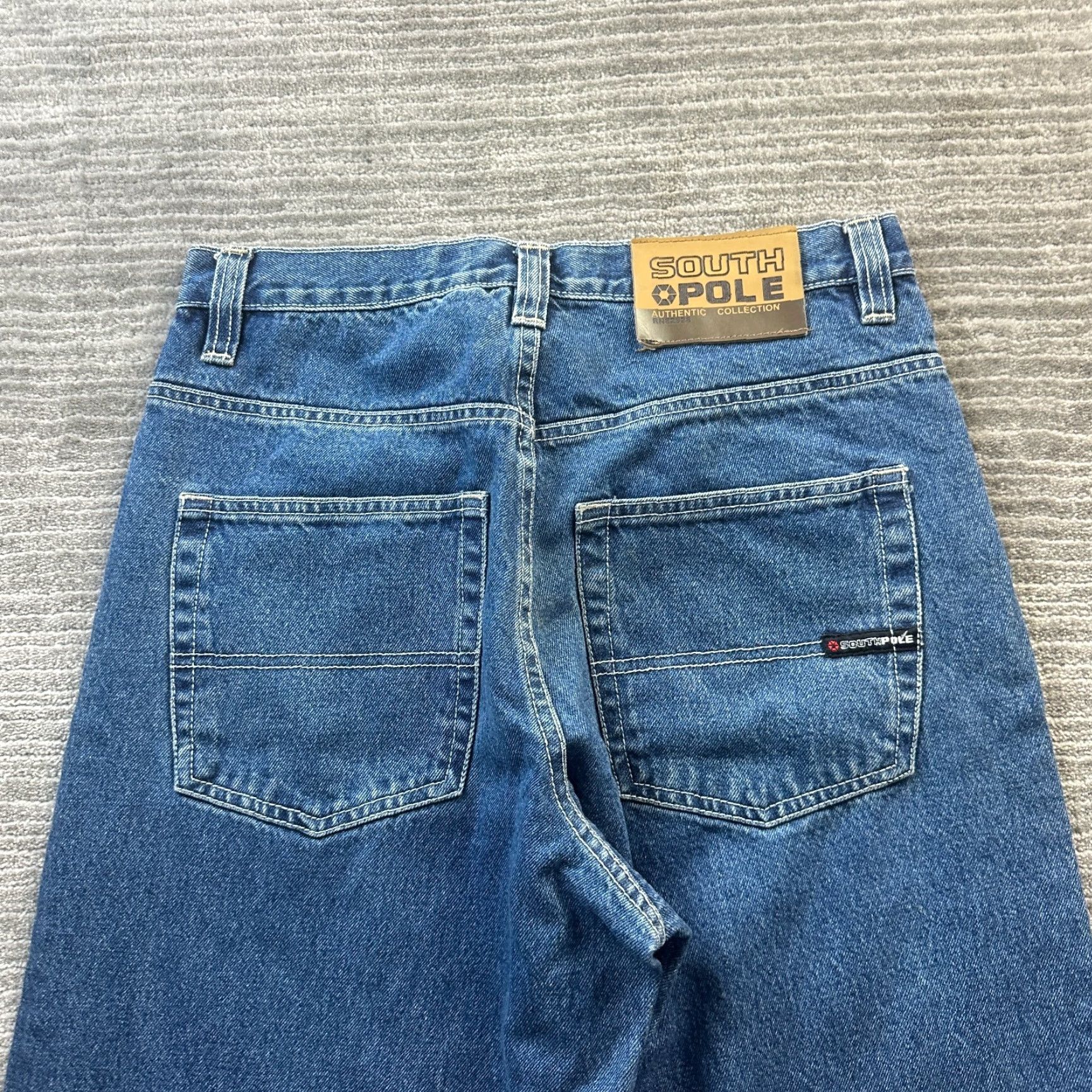Southpole VINTAGE Southpole Jeans Mens 30 Blue Denim Pants Y2K Baggy Relaxed Wide-Leg 5-Pocket Embroidered Logo Hip Hop Size US 38 / EU 54 - 3 Thumbnail