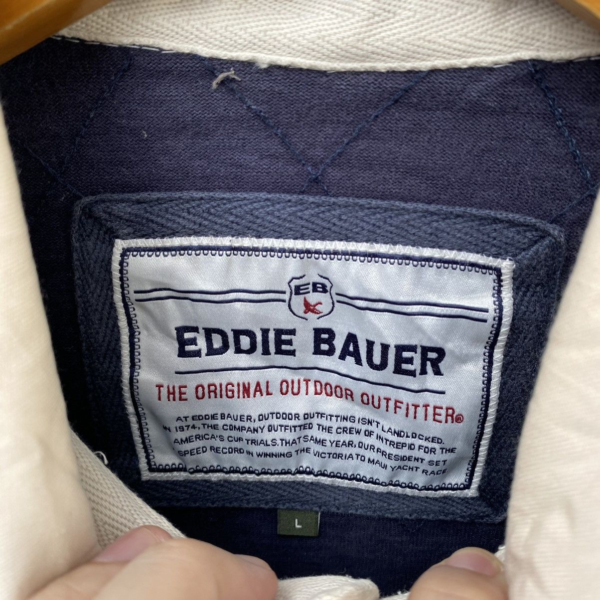 Eddie Bauer Vintage 90s Eddie Bauer Rugby Polo Shirt | 20 Spell Out | L Size US L / EU 52-54 / 3 - 6 Thumbnail