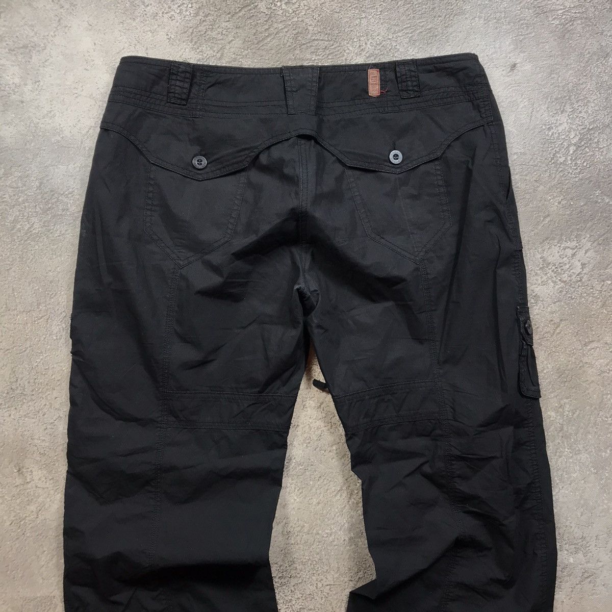 Vintage Vintage 90s Baggy Cargo Pants Parachute Hybrid Streetwear 33 Size 33" - 5 Thumbnail