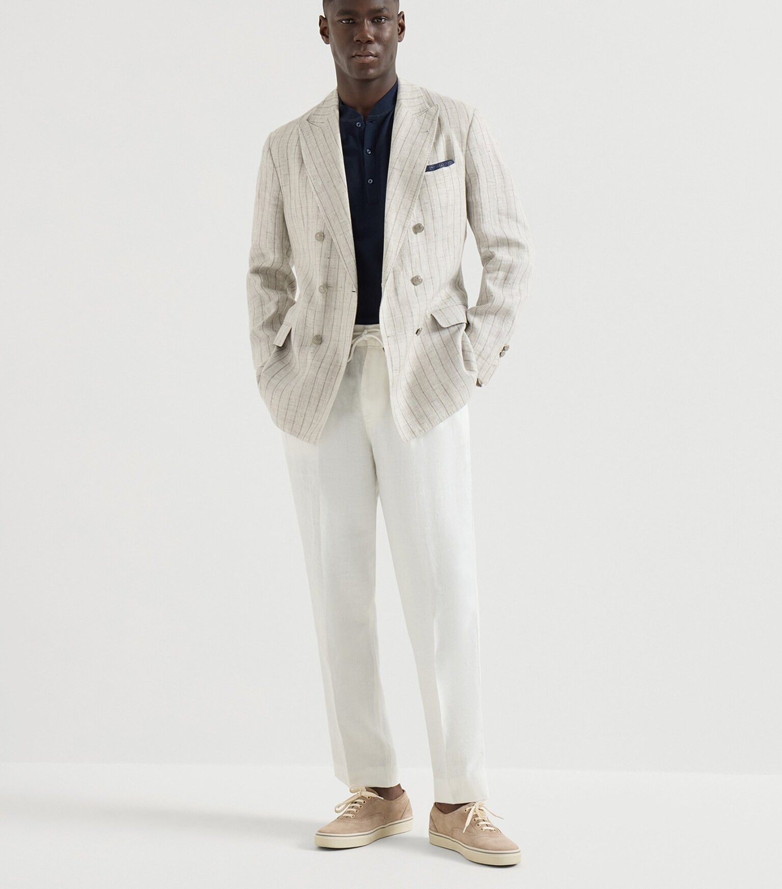 Brunello Cucinelli o1y0526 Jogger & Sweatpant in White Size US 36 / EU 52 - 5 Thumbnail