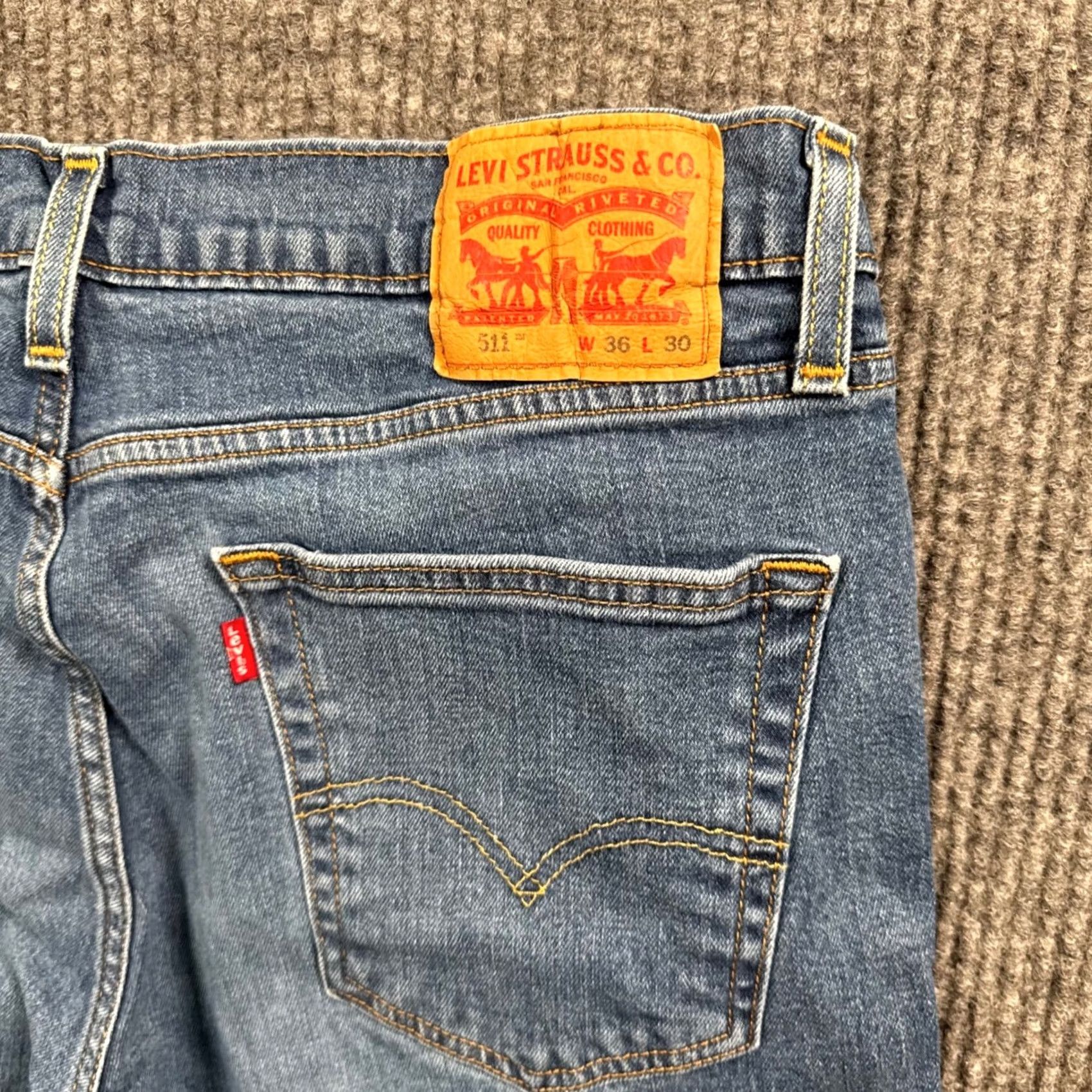 Levi's Levi's 511 Slim Fit Jeans Mens 35x30 Denim Stretch 90s Casual Size US 35 - 7 Thumbnail