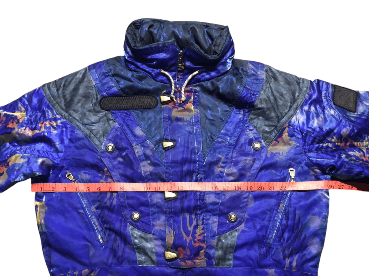 Salomon Vintage SALOMON FRANCE SKI GEAR AOP Winter Jacket Size US L / EU 52-54 / 3 - 18 Thumbnail