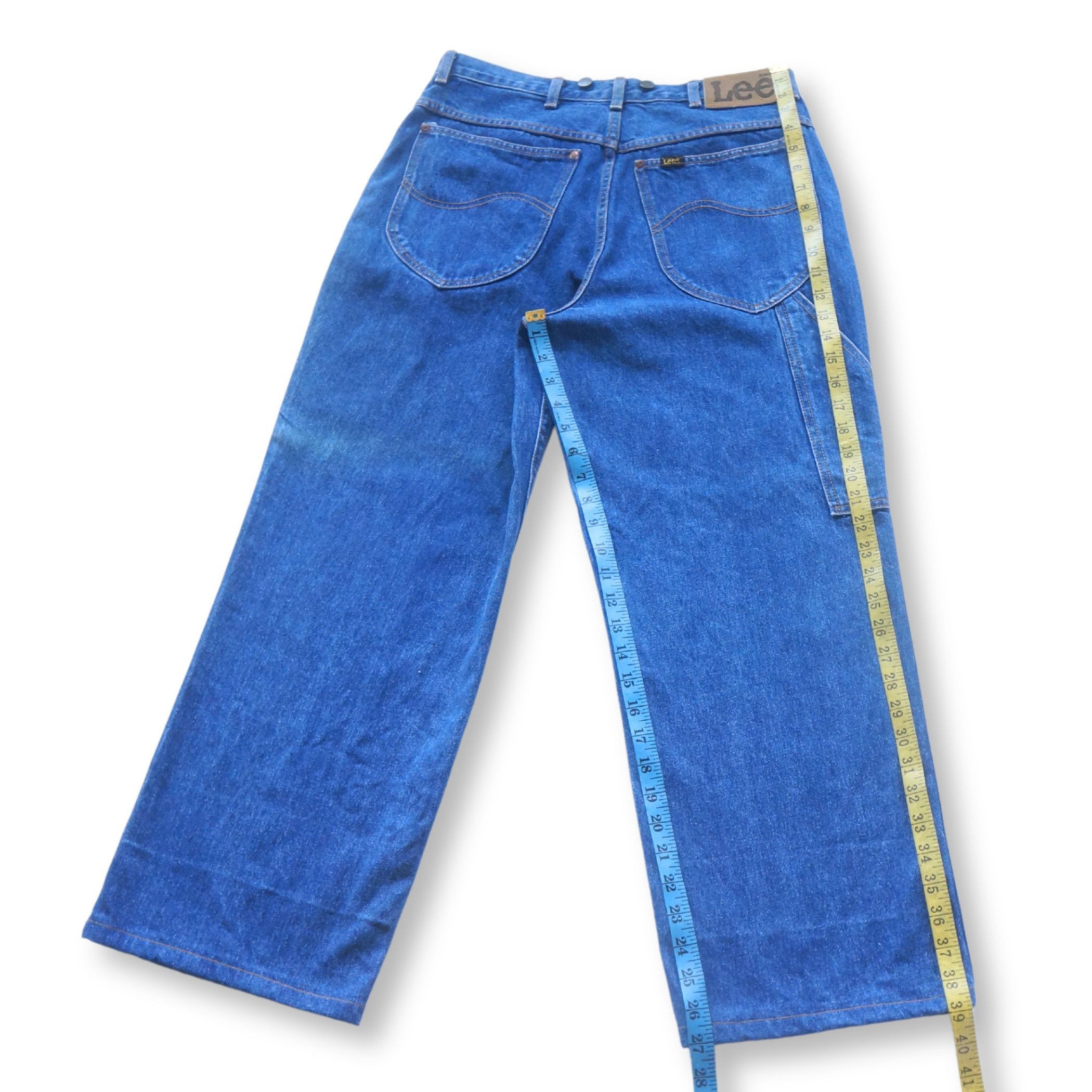 Lee LEE Baggy High Waisted Blue Jeans Size US 33 - 12 Thumbnail