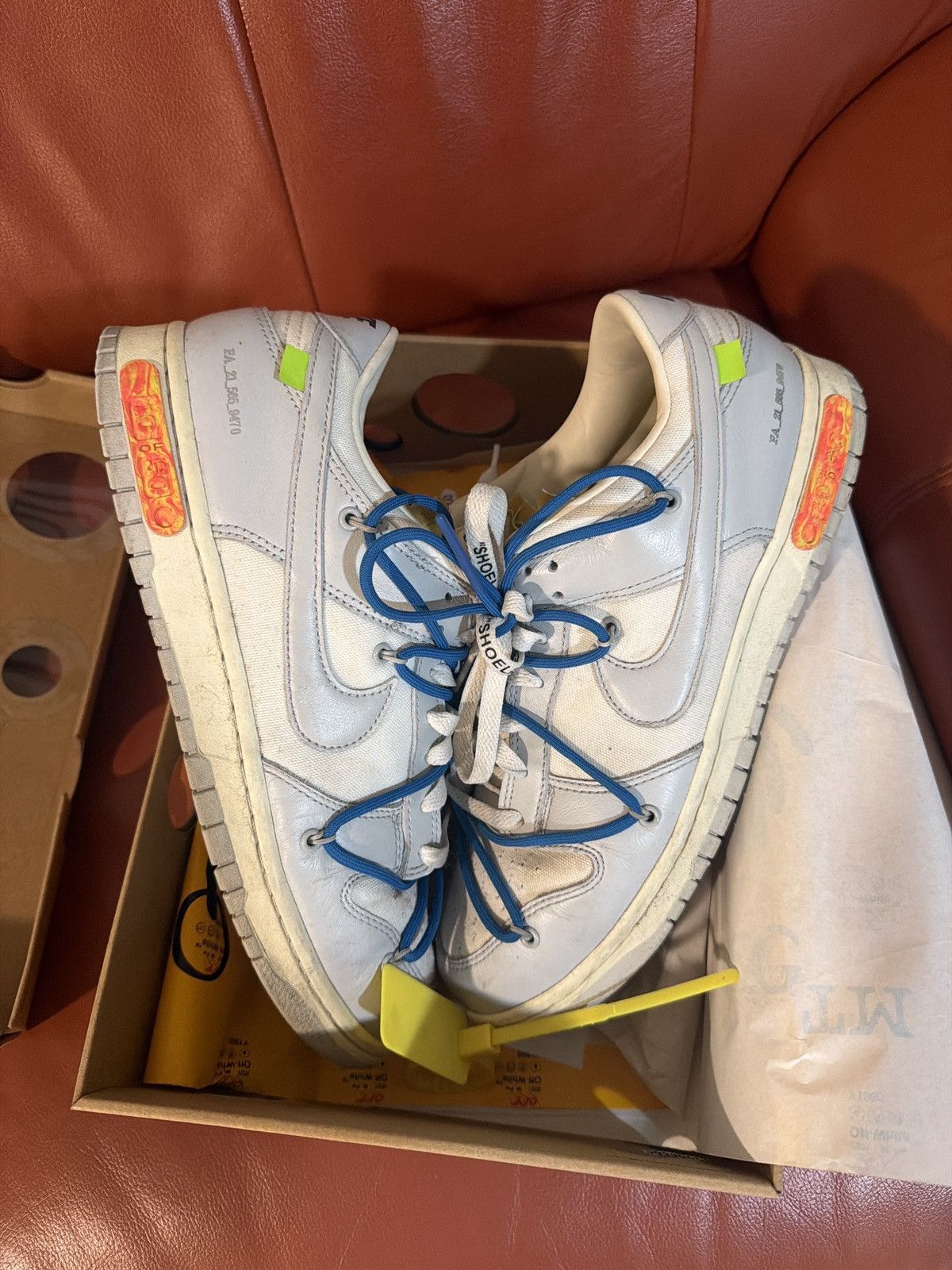 Nike × Off-White Off white Nike Dunk Low Lot 10 Size US 11 / EU 44 - 1 Thumbnail