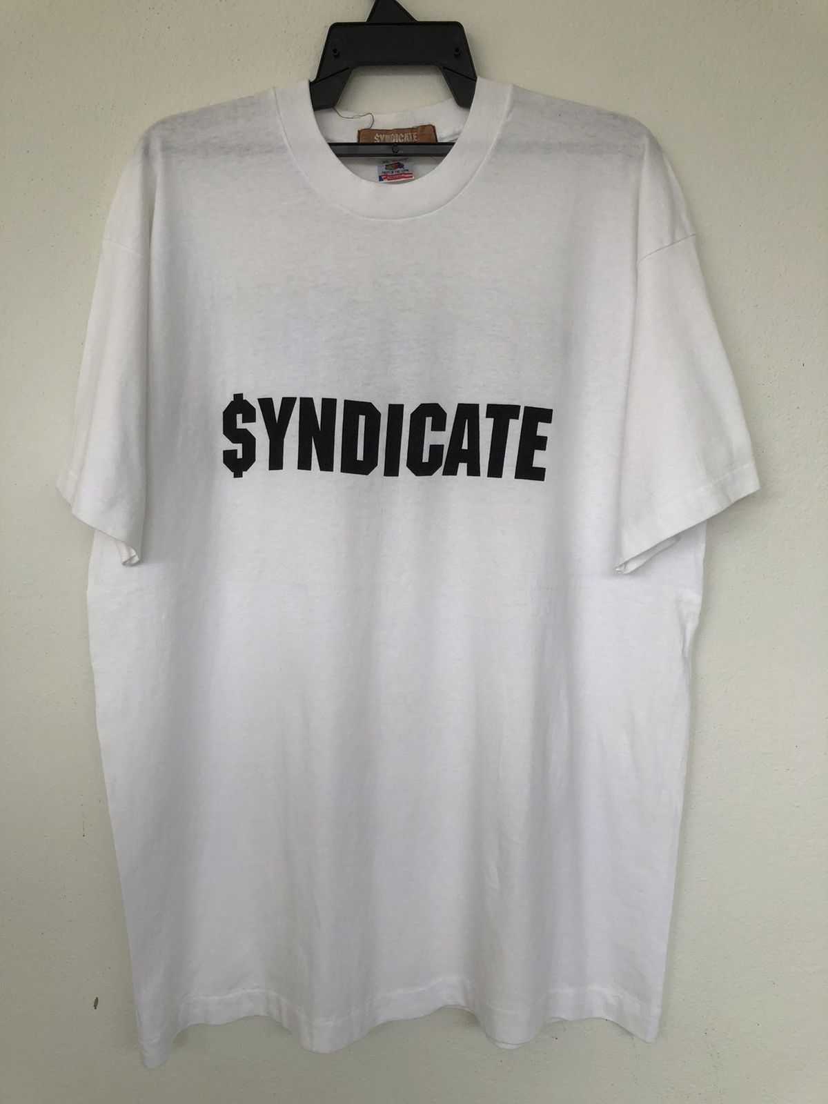 Rap Tees Vintage 90s SYNDICATE Hi Hop Label Records Size US XL / EU 56 / 4 - 3 Thumbnail