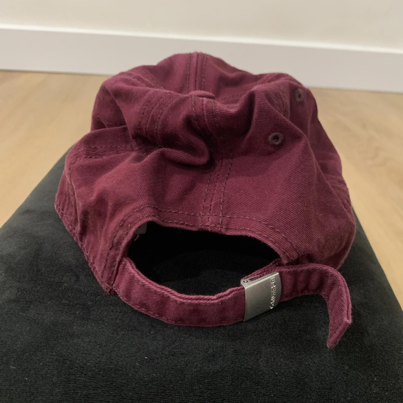 Converse New Converse Chuck Taylor Patch Cap Burgundy Bloodstone Hat Size ONE SIZE - 5 Thumbnail