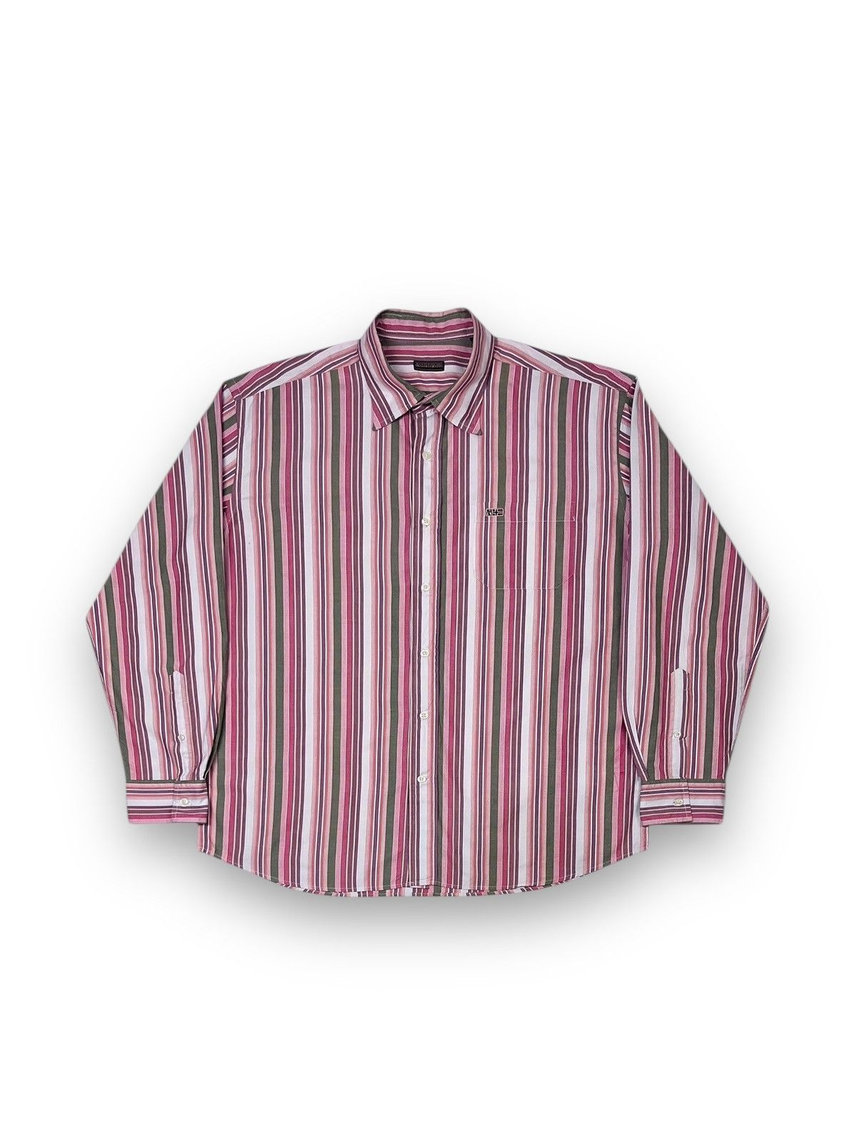 Napapijri Napapijri Multicolor Striped Shirt Size US XXL / EU 58 / 5 - 1 Thumbnail