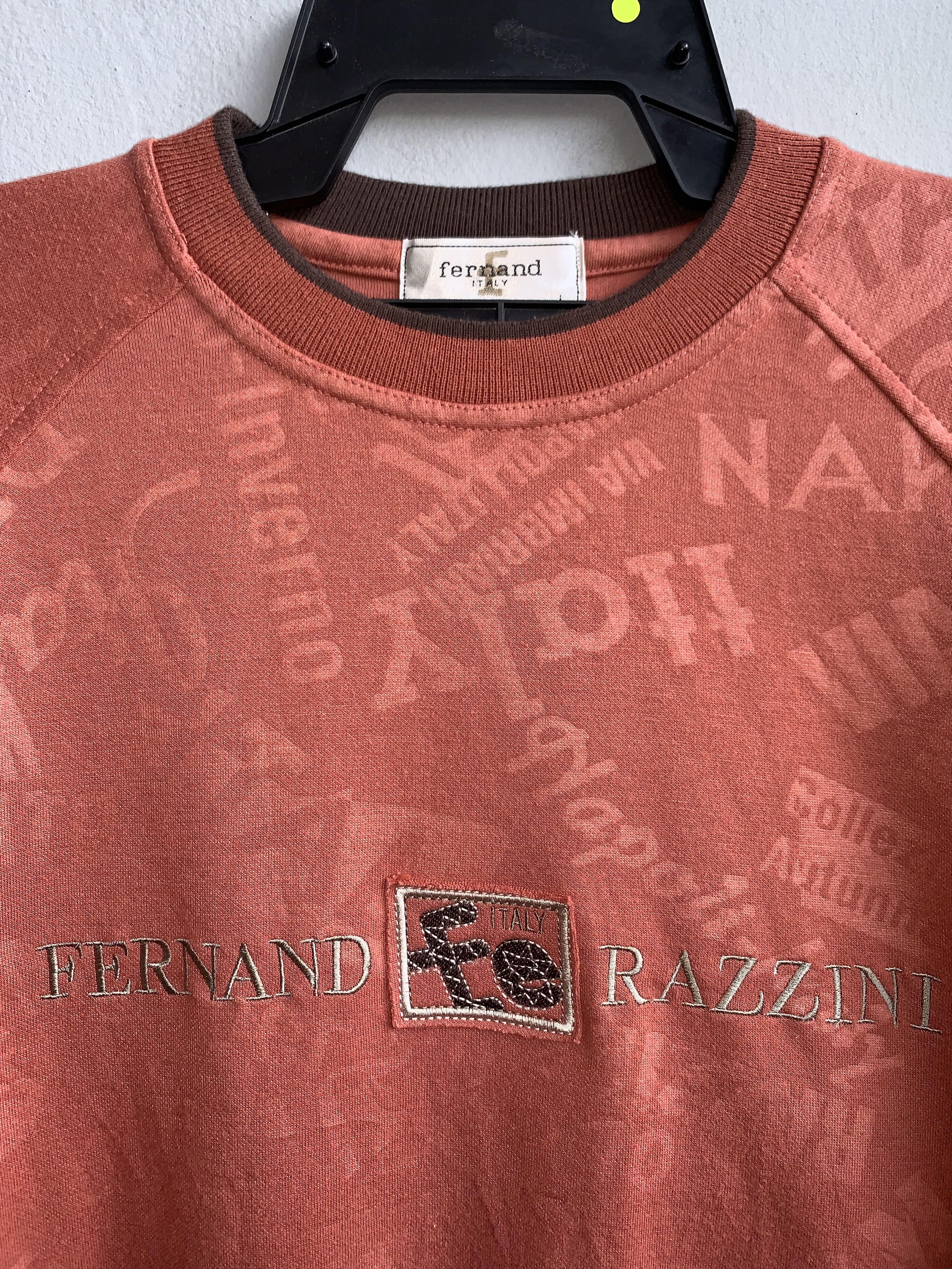 Other Fernand Razzini Italy Designer Monogram Sweatshirt Size US L / EU 52-54 / 3 - 3 Thumbnail