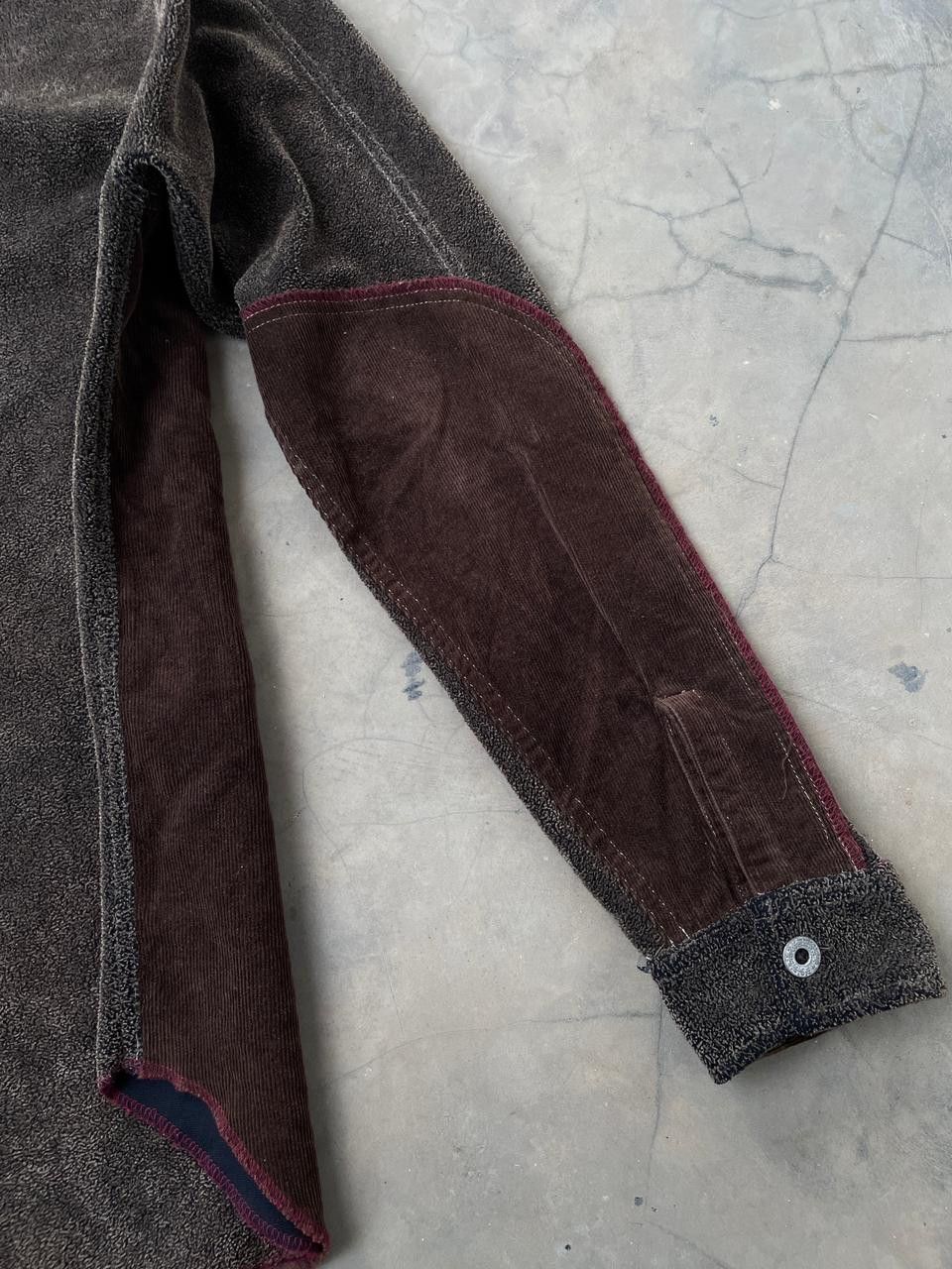 Handmade Archival Chipie Japan Hand Made Mixed Corduroy Fleece Shirt Size US L / EU 52-54 / 3 - 12 Thumbnail