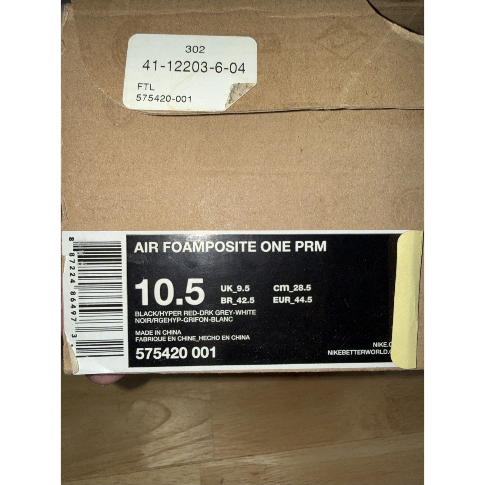 Nike Size 10.5 Nike 2013 Fighter Jet Foamposite One PRM OG BOX Size US 10.5 / EU 43-44 - 12 Thumbnail