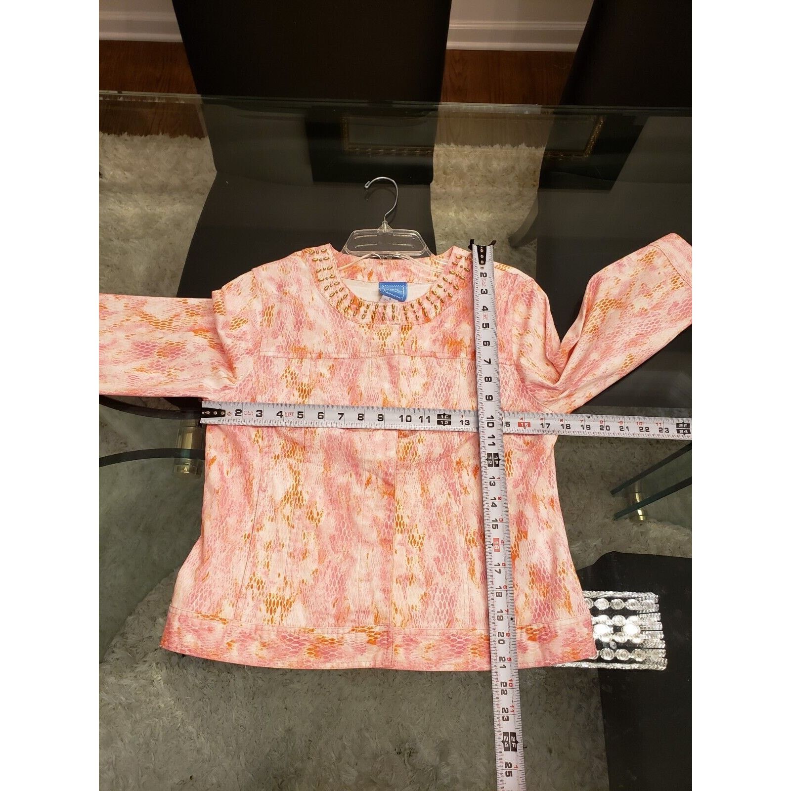 Other Lara Lane Snake Cotton Long Sleeve Snap Front Jacket Size 8 Size M / US 6-8 / IT 42-44 - 12 Thumbnail