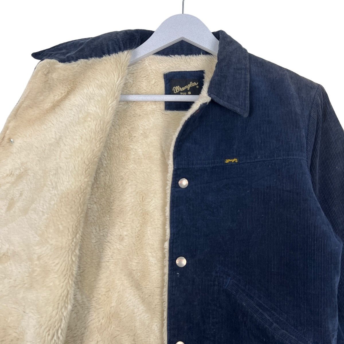 Vintage 🔥 VINTAGE WRANGLER CORDUROY SHEARLING TRUCKER JACKET Size US S / EU 44-46 / 1 - 10 Thumbnail