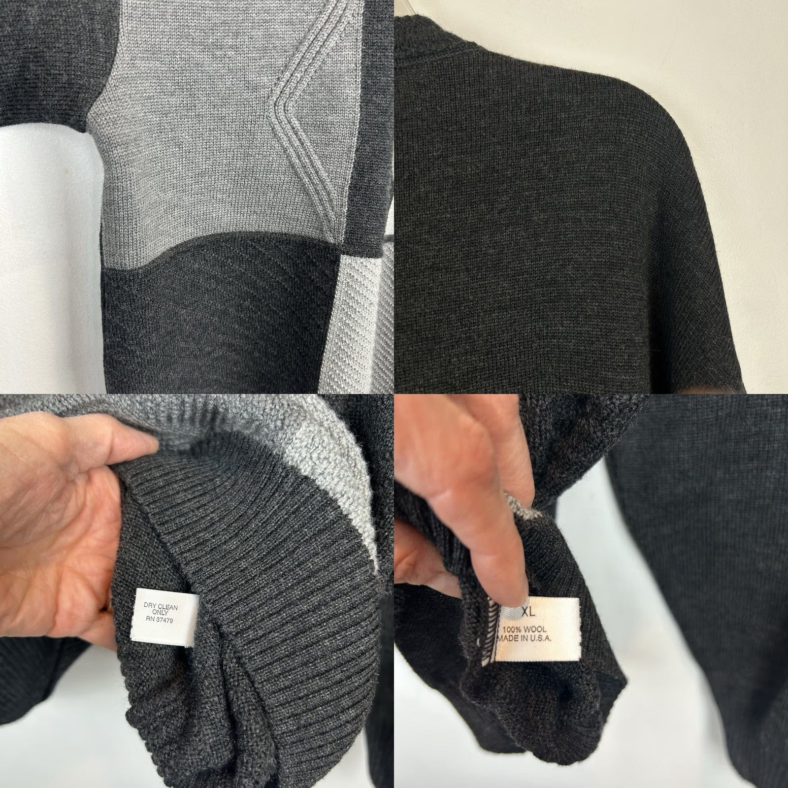 Vintage VINTAGE St Croix Knits Sweater Mens XL Black 100% Wool Knit Pullover Grandpa USA Size US XL / EU 56 / 4 - 8 Thumbnail