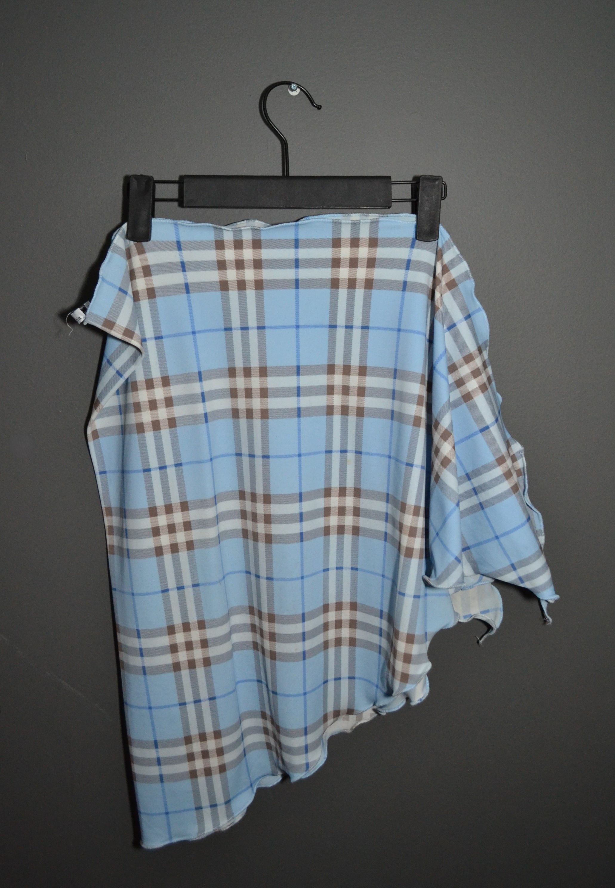 Burberry Burberry L Check Pattern Short Sarong Skirt Size ONE SIZE - 4 Thumbnail