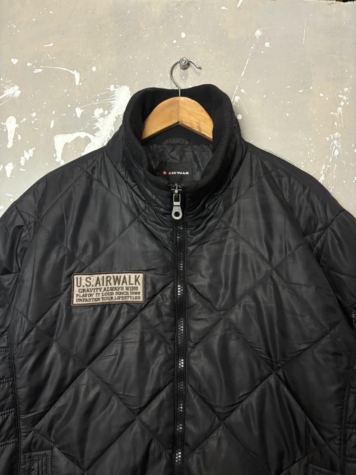 Airwalk Airwalk A DailyDoes Of Freedom Quilted Down Black Jackets Size US XL / EU 56 / 4 - 3 Thumbnail