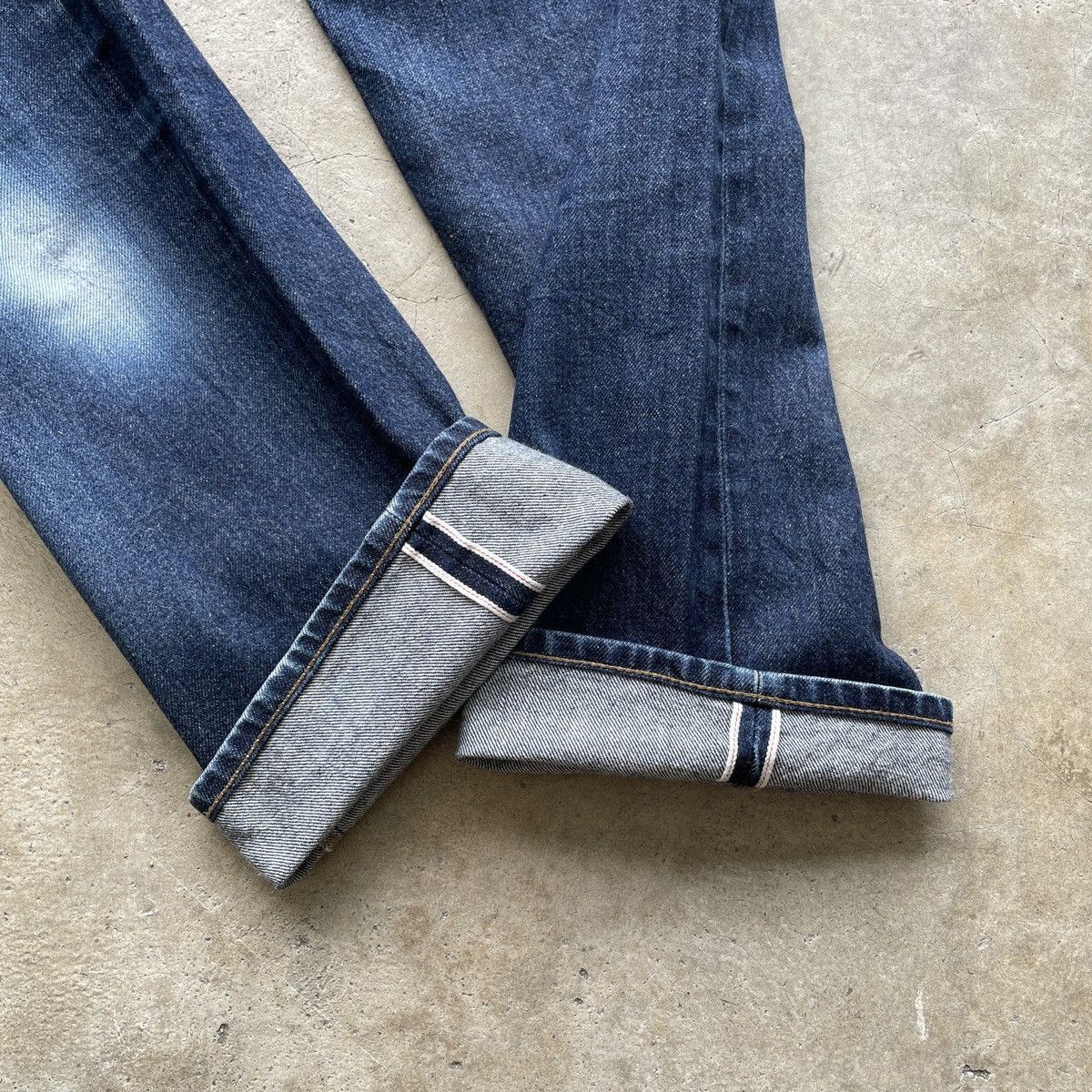 Japanese Brand Vintage Japanese Brand Dark Blue Selvedge Denim Pants Jeans Size US 32 / EU 48 - 8 Thumbnail