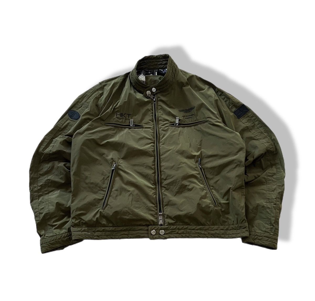 Hackett ASTON MARTIN RACING HACKETT LONDON JACKET KHAKI NYLON XL 