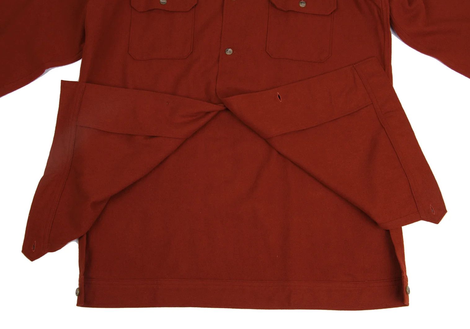 Yohji Yamamoto Yohji Yamamoto Flannel Open Collar Shirt Size US L / EU 52-54 / 3 - 10 Thumbnail
