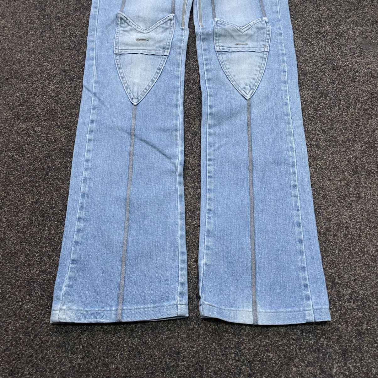 Vintage Vintage Y2K Baggy Flared Jeans Distressed Wide Leg Grunge Size 32" / US 10 / IT 46 - 5 Thumbnail
