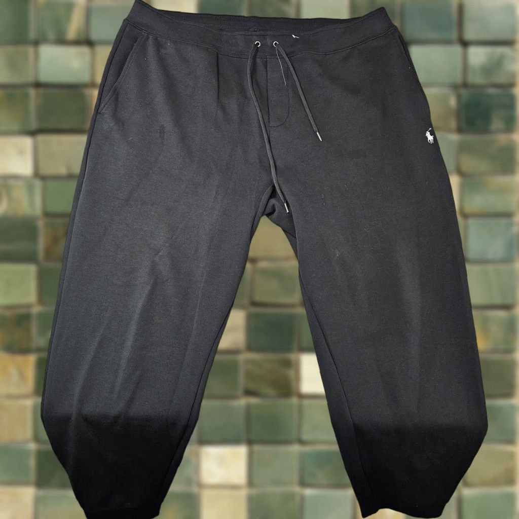 Polo Ralph Lauren Polo Ralph Lauren Jogger Pants Mens 2XLT Black Knit Elastic Waist Pony Logo Regular Fit Tapered Leg Knit Fabric Cotton Polyester Spandex Size US XXL / EU 58 / 5 - 1 Thumbnail