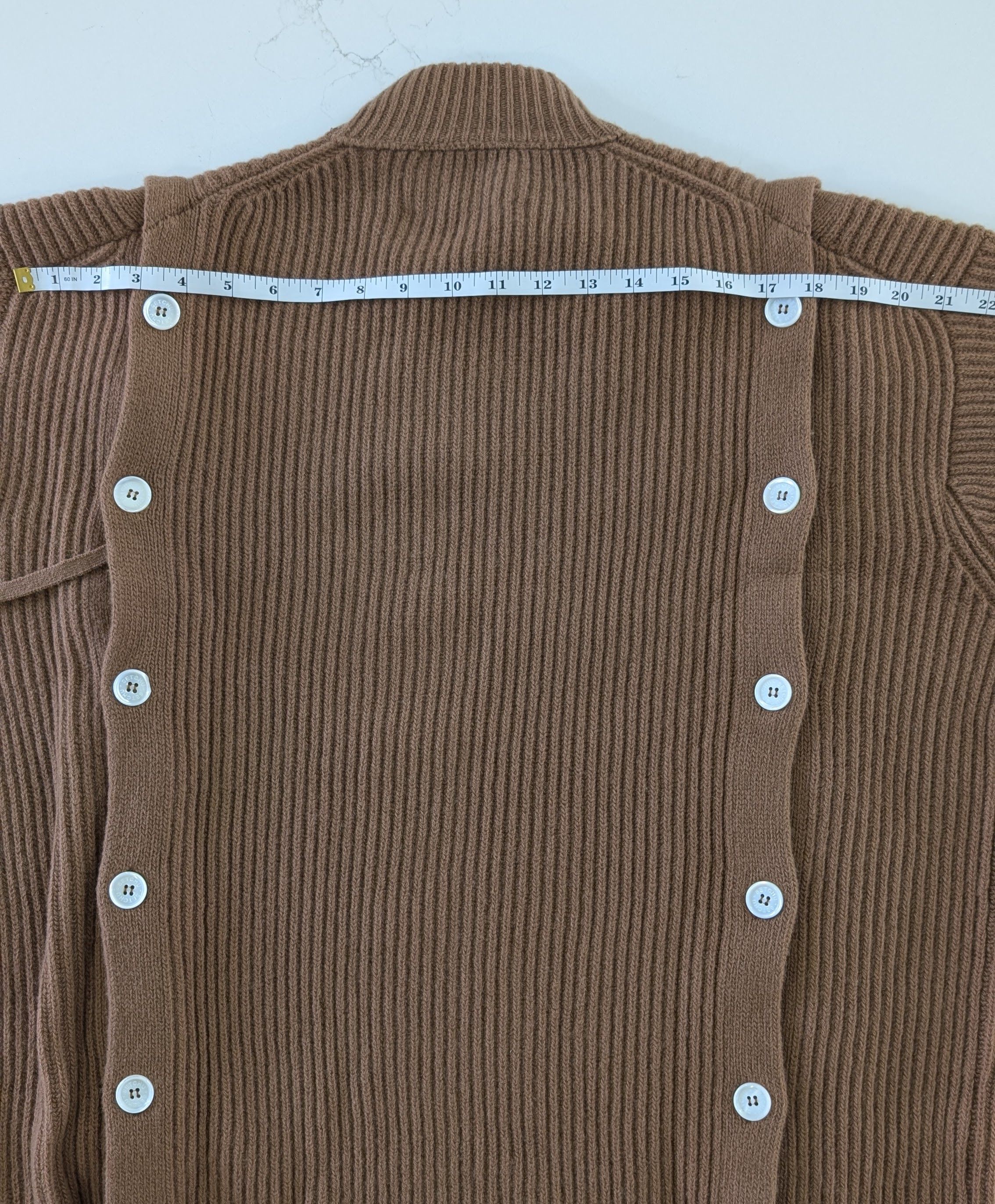 Other Setchu Wool Cashmere Button Cardigan Beige Brown Size 3 L/XL Size US L / EU 52-54 / 3 - 11 Thumbnail