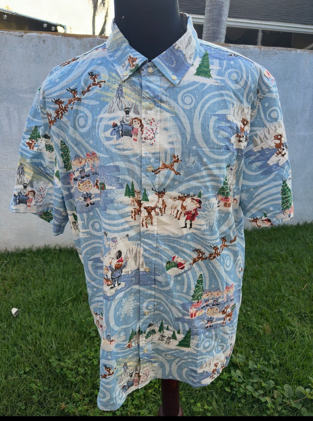 Reyn Spooner New Reyn Spooner Men's XXL "Rudolph The Red Nose Reindeer" Size US XXL / EU 58 / 5 - 1 Thumbnail