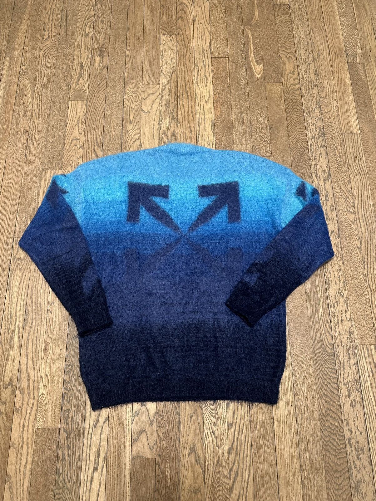 Off-White Off-white Brushed Mohair Wool Arrow Knit Jumped Size US S / EU 44-46 / 1 - 2 Thumbnail
