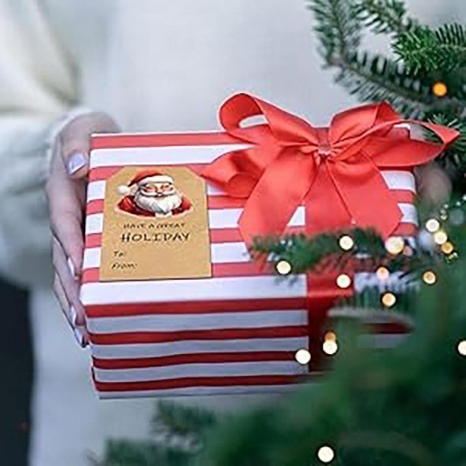 The Unbranded Brand Christmas Sticker Tags Self Adhesive Set of 120 Large 2"x3" Size ONE SIZE - 2 Thumbnail