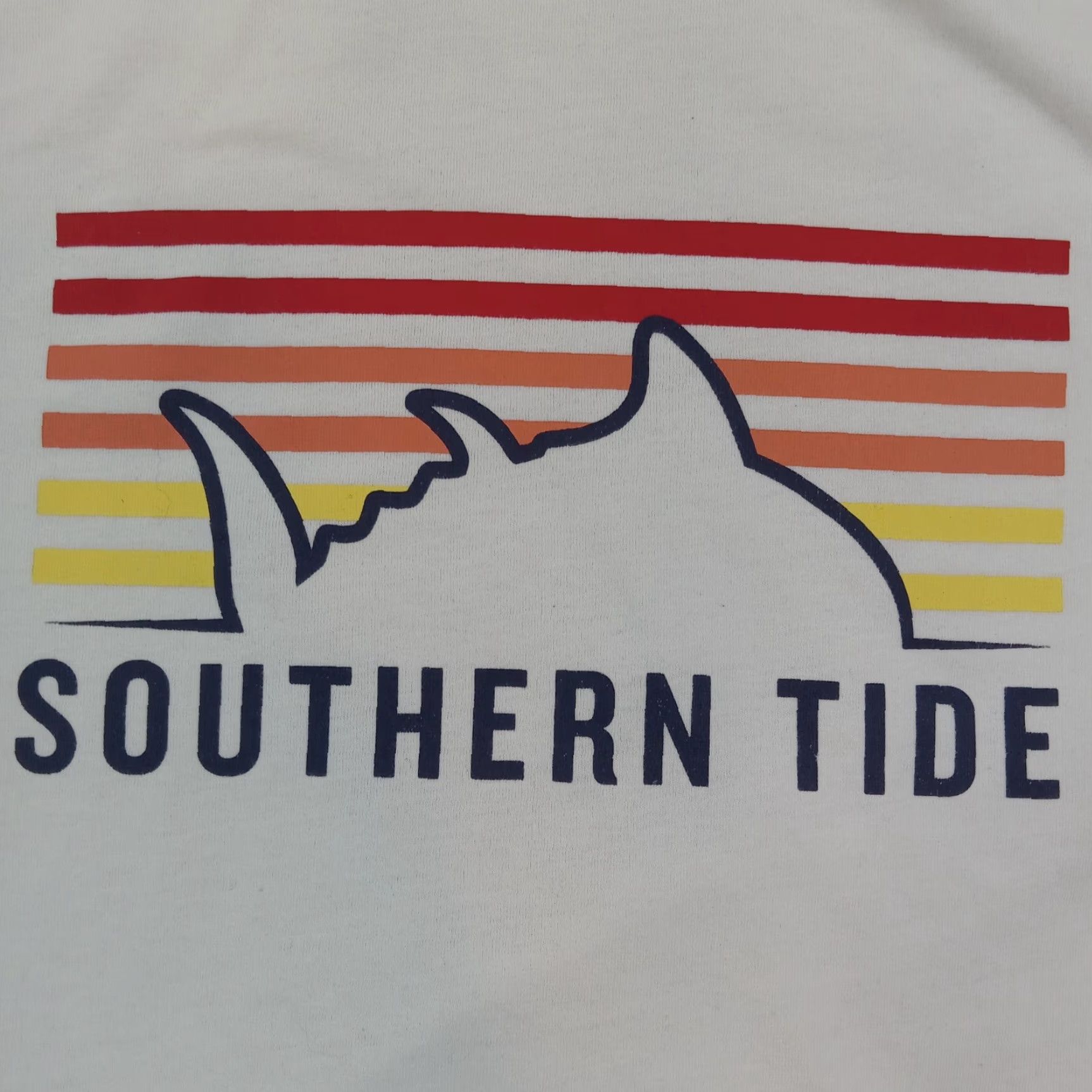 Southern Tide Southern Tide T-shirt Men Medium White Red Crew Neck Fish Casual Tee Size US M / EU 48-50 / 2 - 6 Thumbnail