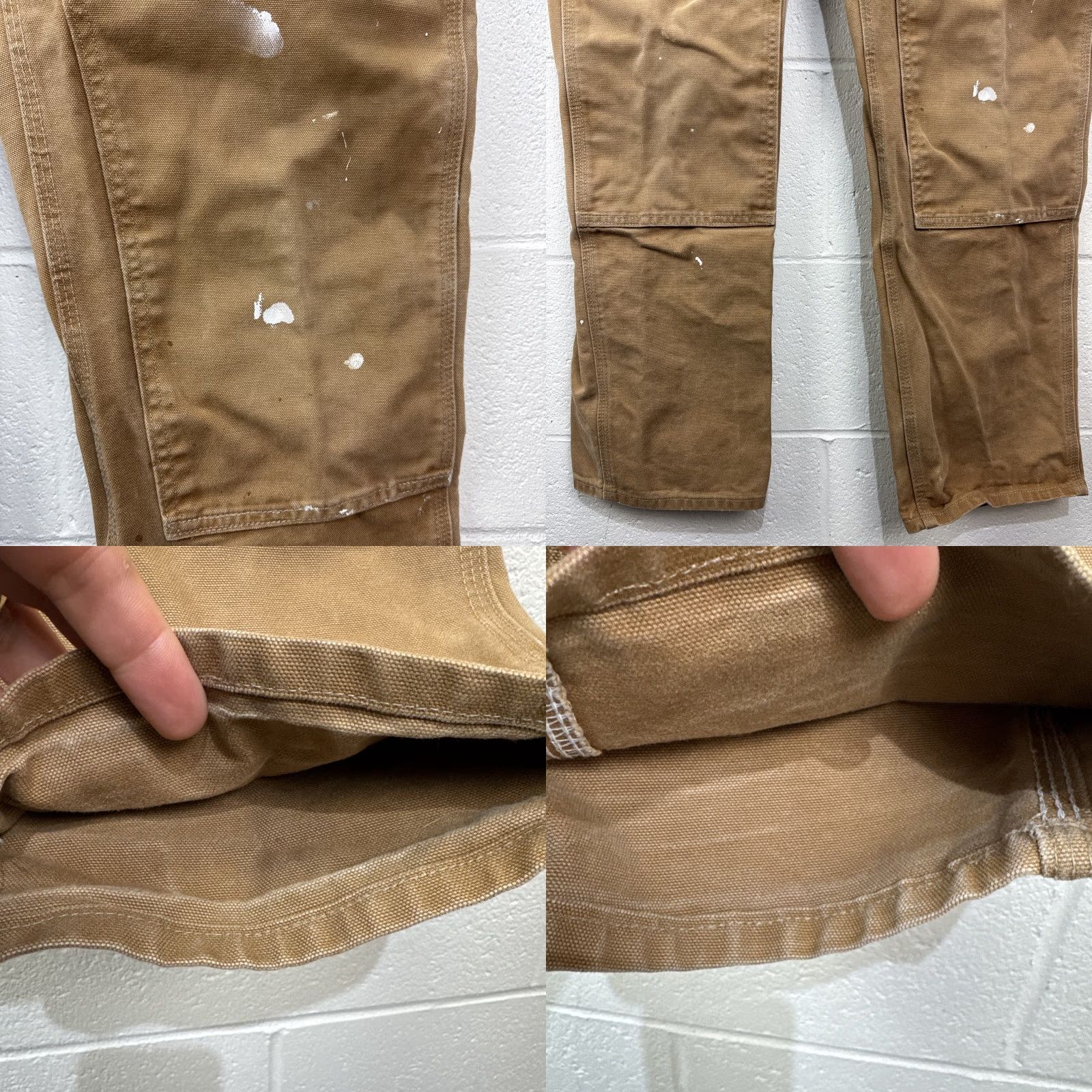 Carhartt VINTAGE Carhartt Carpenter Work Pants Mens 34x34 Canvas Brown 90s Retro Workwear Size US 34 / EU 50 - 8 Thumbnail