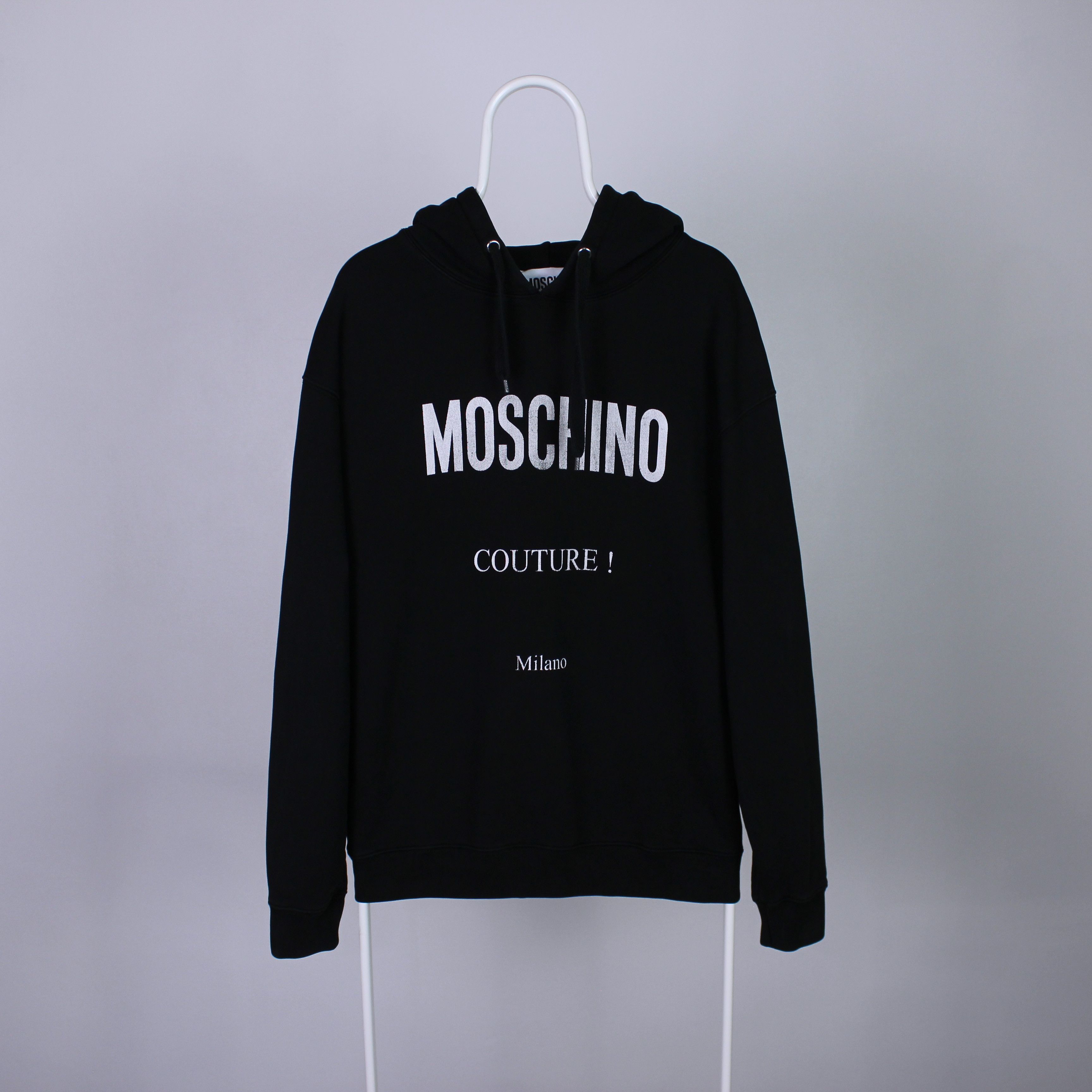 Moschino Moschino couture centr hoodie men logo black L XL Size US L / EU 52-54 / 3 - 2 Thumbnail