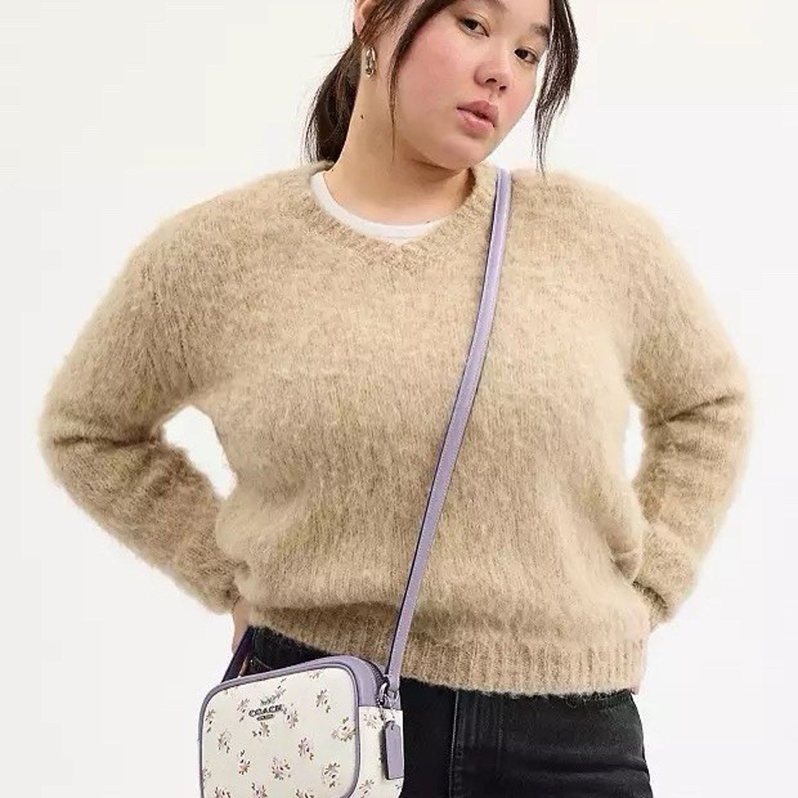 Coach NWT COACH CBA70 Mini Jamie Camera Bag Floral Chalk/Multi Size ONE SIZE - 10 Thumbnail