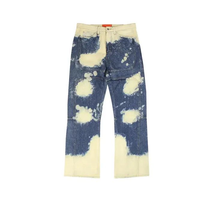 Who Decides War o1gr1nt0525 Bleached Signature Denim in Indigo/White Size US 40 / EU 56 - 1 Preview