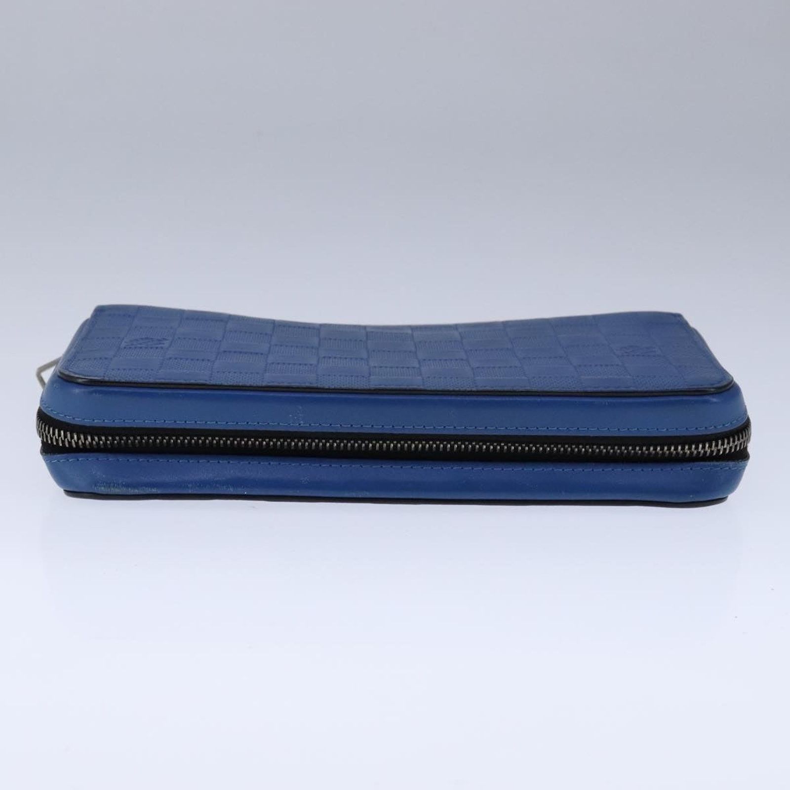 Louis Vuitton Zippy Wallet Damier Ebene Blue